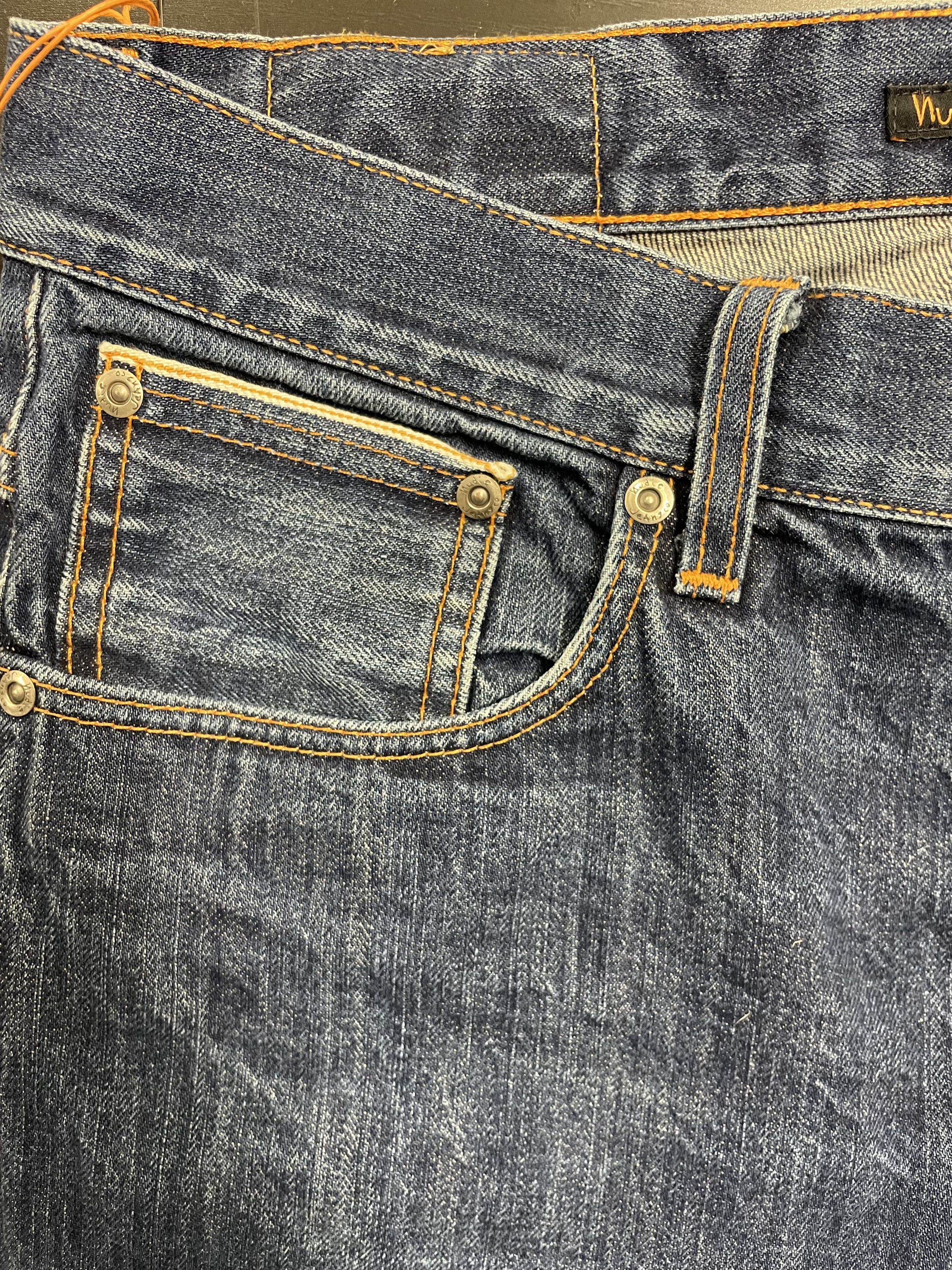 Nudie Jeans Nudie Jeans Grim Tim – Dry Selvedge (Re-Use) Size US 34 / EU 50 - 10 Thumbnail