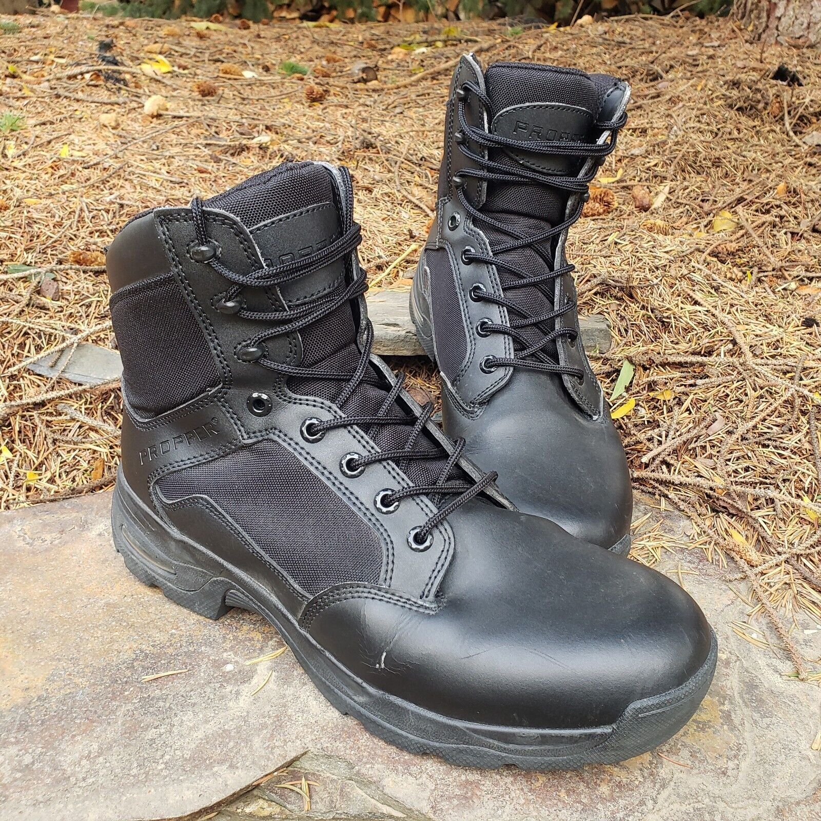 Propper Propper Tactical Boots Mens Size 13 M Black Leather Duraligh Size US 13 / EU 46 - 1 Thumbnail