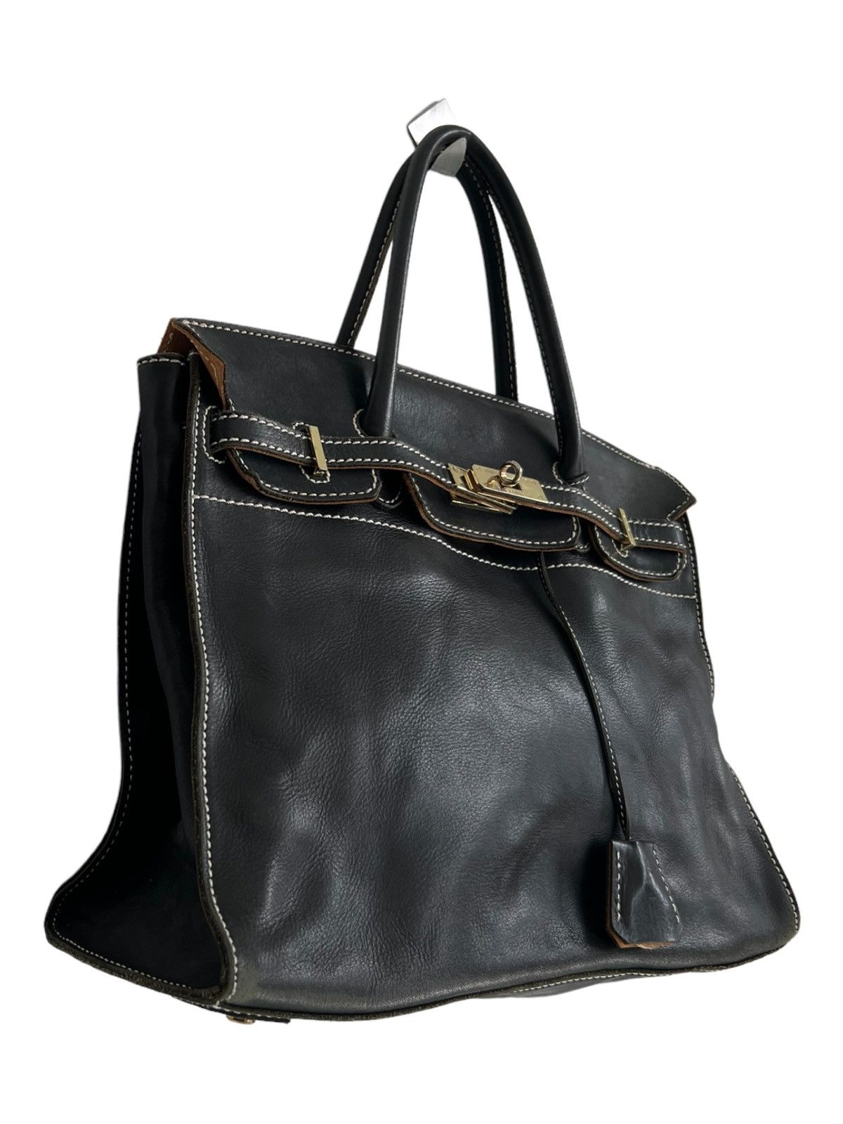 Good Design Shop Comme des Garcons Birkin Bag D'Or Accessories De Mademoiselle Leather Black Size ONE SIZE - 7 Thumbnail