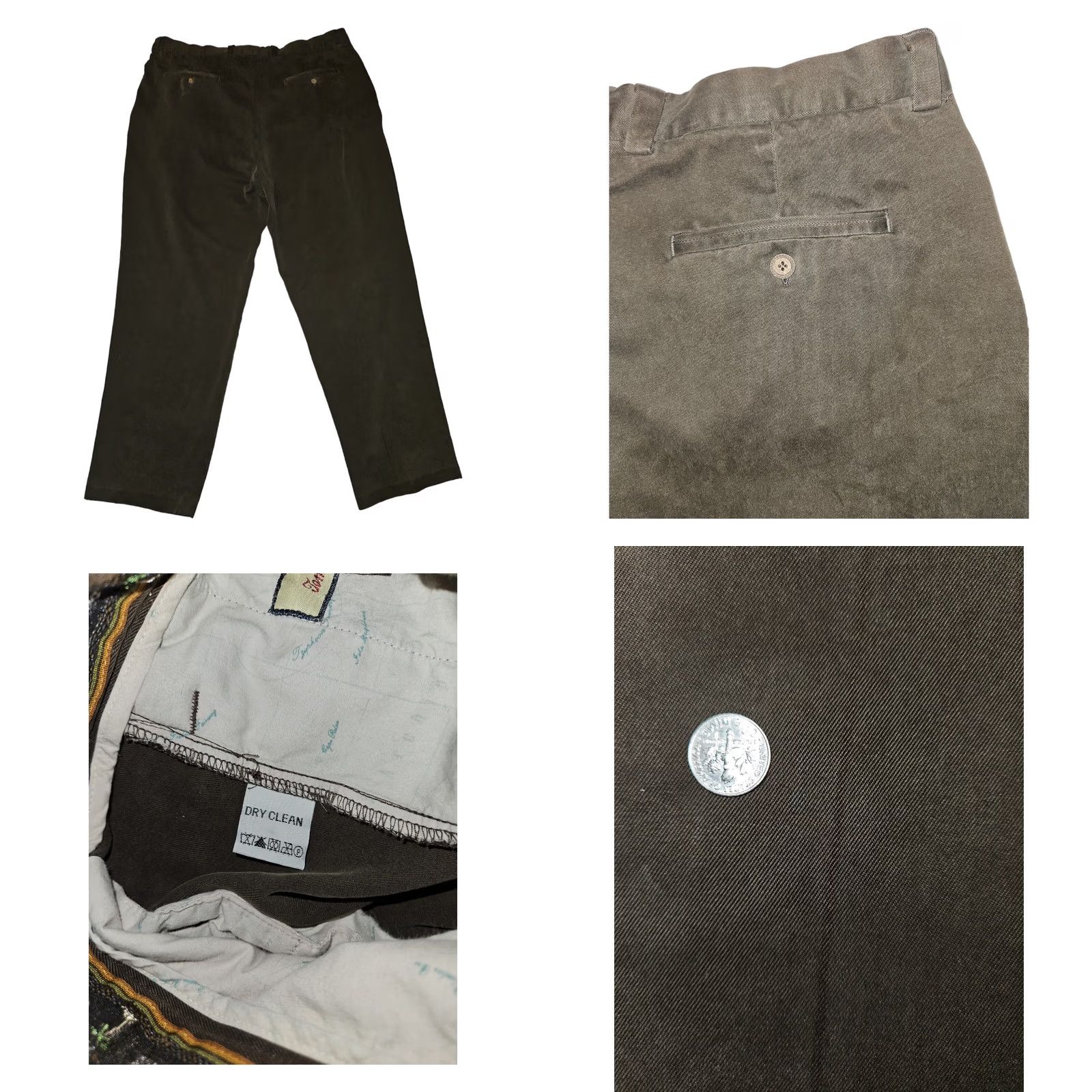 Tommy Bahama Tommy Bahama Silk Chino Pants Men's Brown Size 40x32 Slash Pockets Size US 40 / EU 56 - 8 Thumbnail