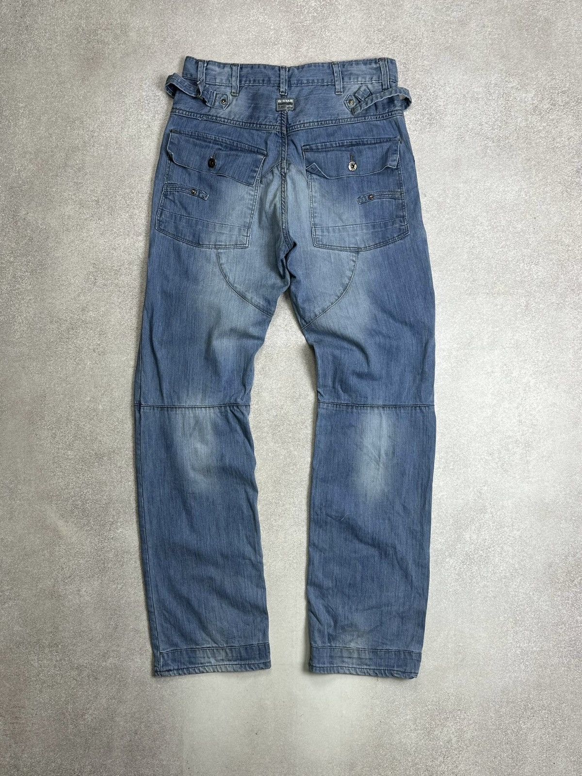 G-Star Vintage G-star Raw Baggy Grunge Y2K Flared Wide Leg Jeans 32 Size US 32 / EU 48 - 3 Thumbnail