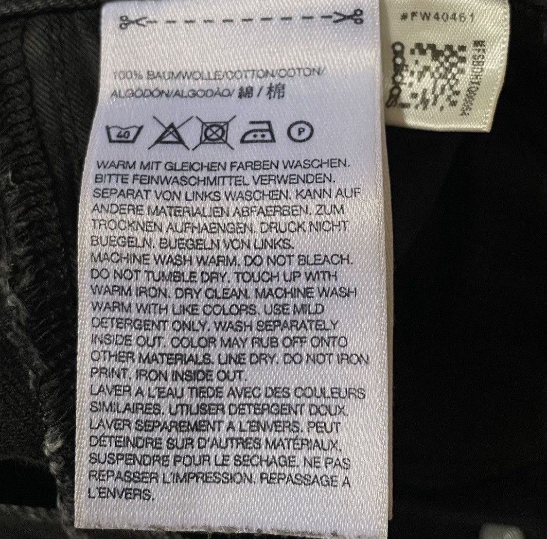 Yohji Yamamoto TAX FREE 🇺🇸 Yohji yamamoto y-3 logo slim straight black jeans Size US 29 - 5 Thumbnail