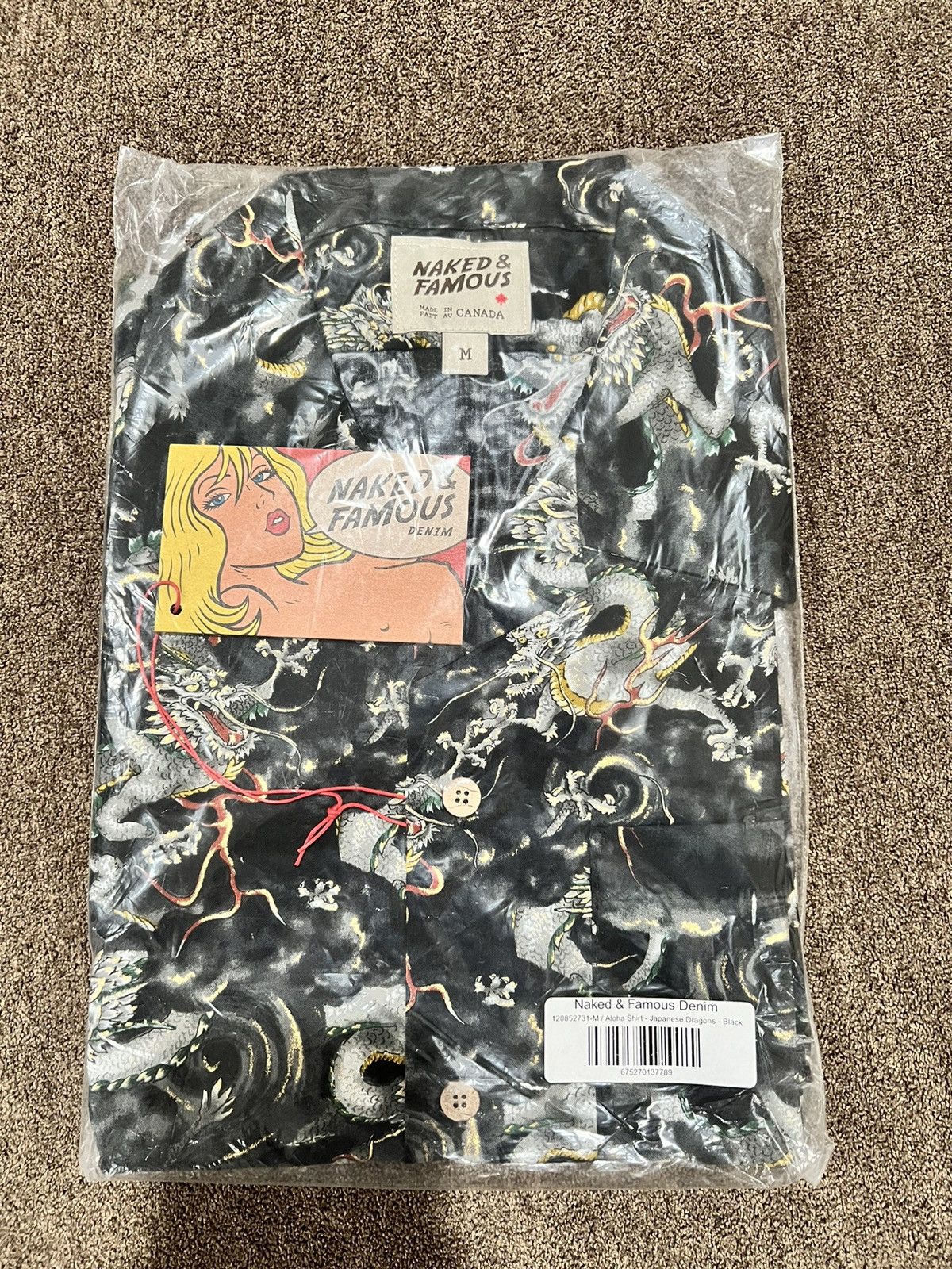 Naked & Famous Naked & Famous Aloha Shirt Japanese Dragons Size US M / EU 48-50 / 2 - 1 Thumbnail