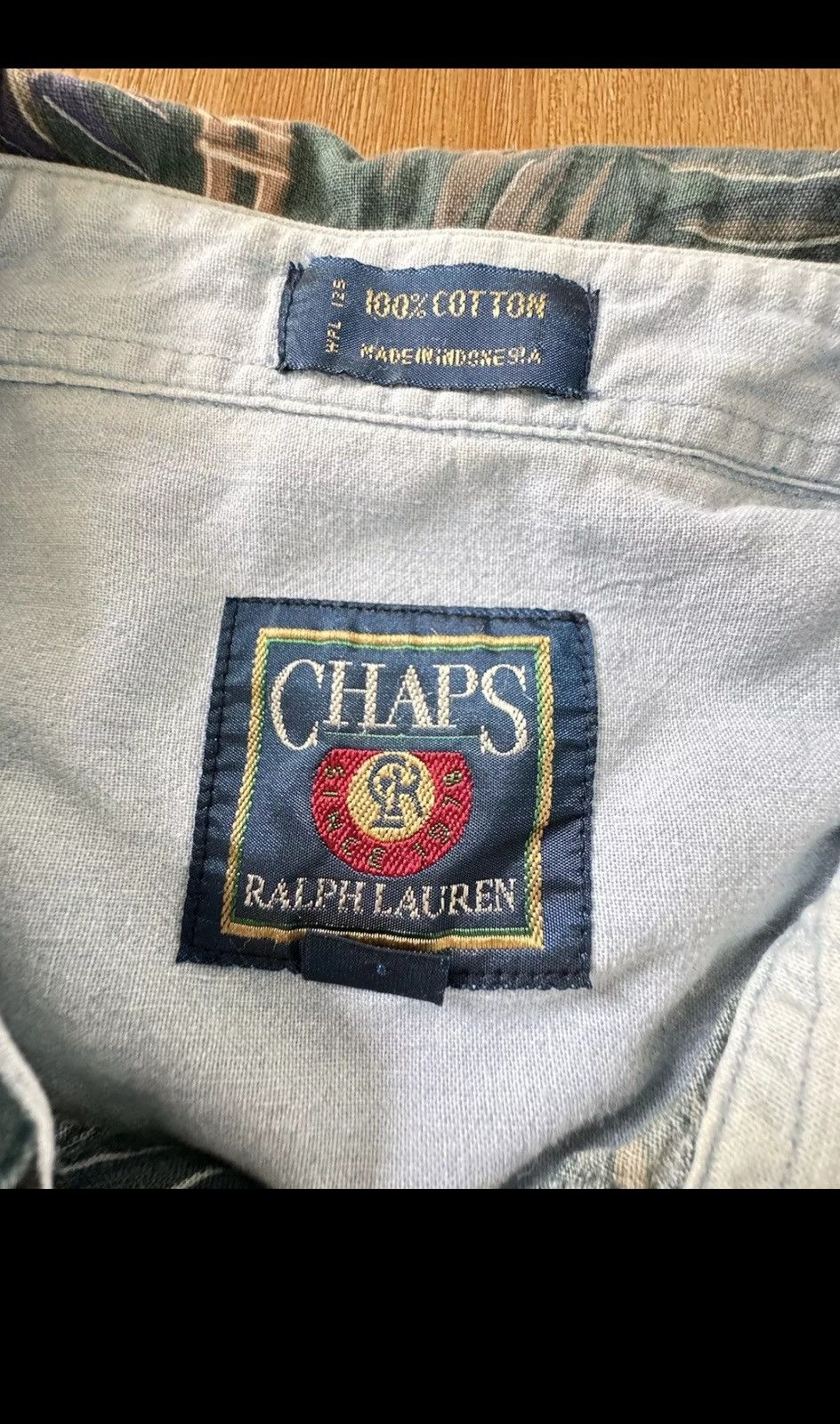 Chaps Ralph Lauren Vintage 90s Ralph Lauren Chaps Short Sleeve Shirt XL Size US XL / EU 56 / 4 - 3 Thumbnail