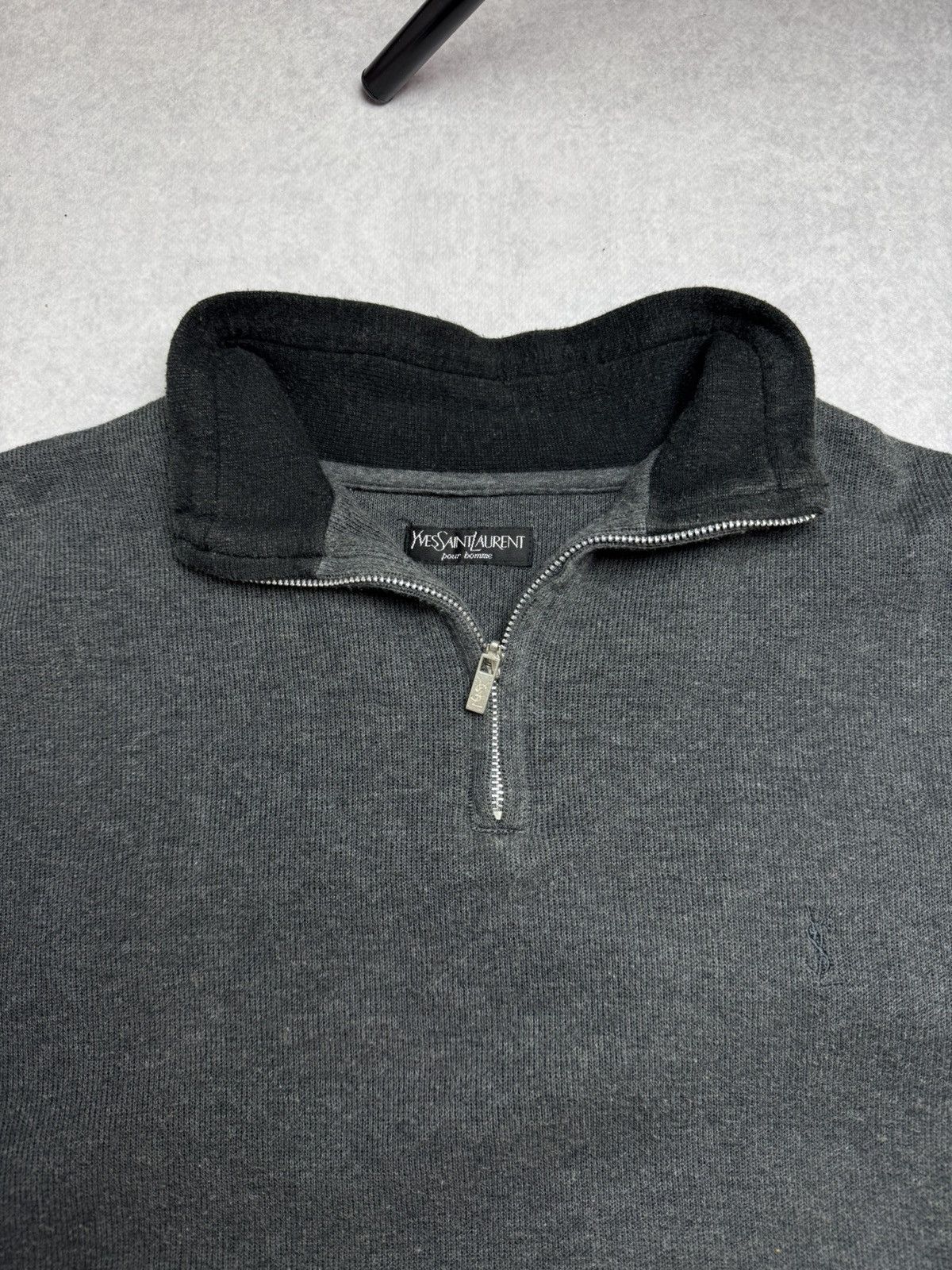 Yves Saint Laurent Yves Saint Lauren 1/3 Zip fleece sweater vintage Size XL Size US XL / EU 56 / 4 - 4 Thumbnail
