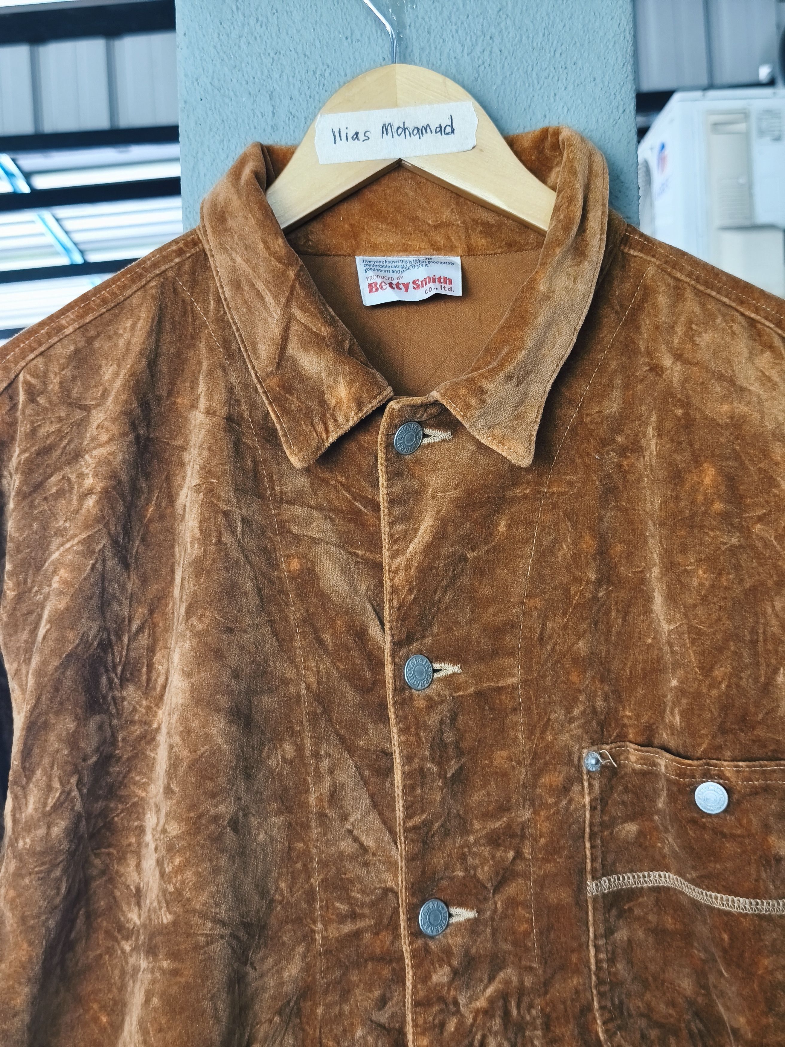 Japanese Brand Betty smith brown velvet chore jacket Size US M / EU 48-50 / 2 - 2 Thumbnail