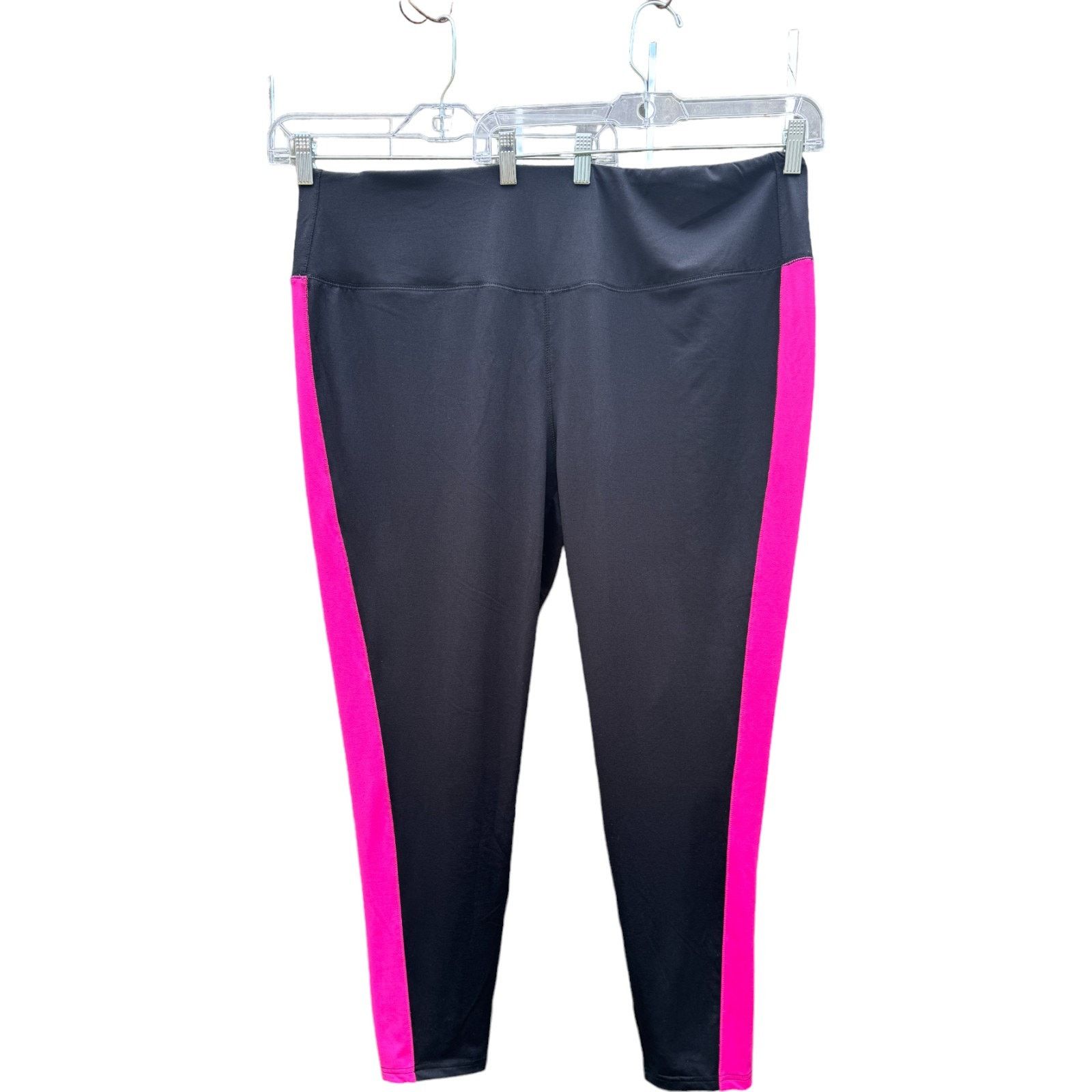 Other Belle Body by Kim Gravel Colorblock Leggings Black 2X Size 40" / US 18 - 1 Thumbnail