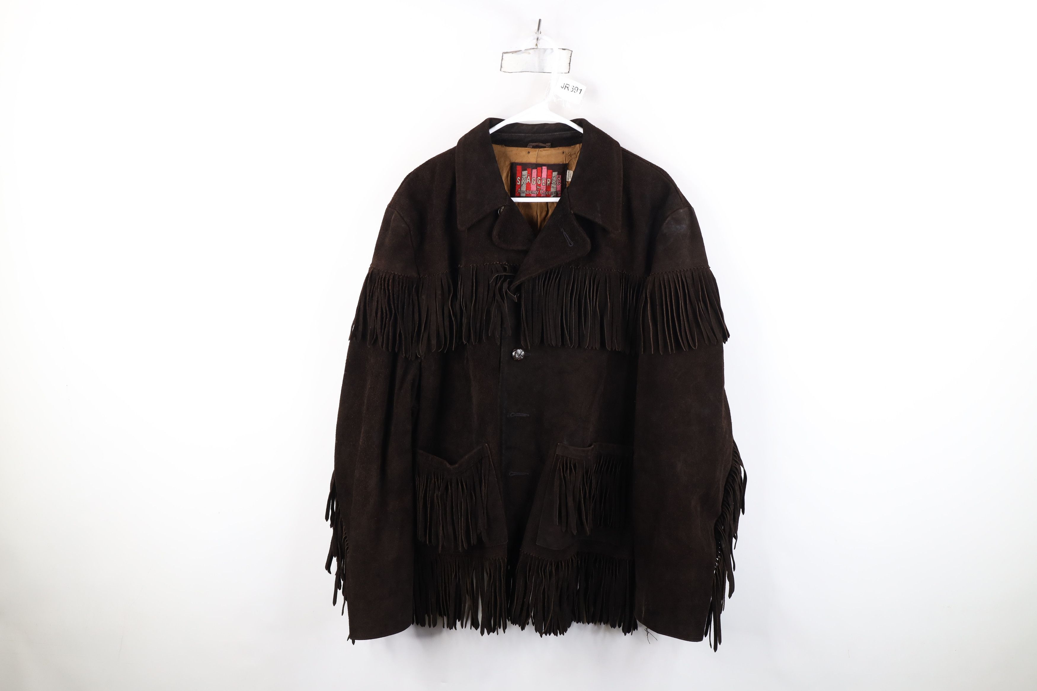 Vintage Vintage 70s Skaggerac Hippie Fringed Suede Leather Jacket Size US XL / EU 56 / 4 - 1 Thumbnail