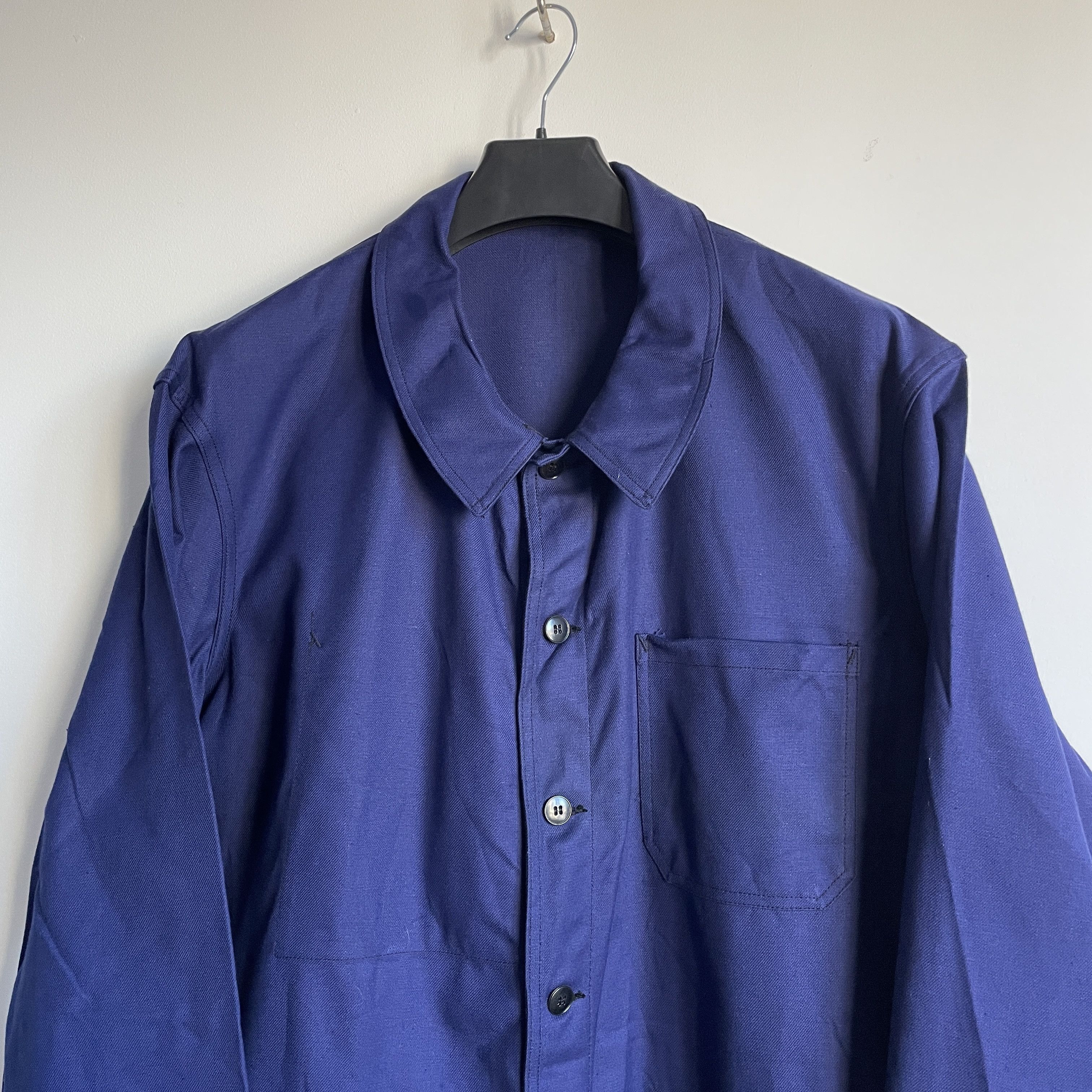 Vintage OD Flers French Army Vintage 70's Work Jacket Size EUR 56 Size US XL / EU 56 / 4 - 3 Thumbnail