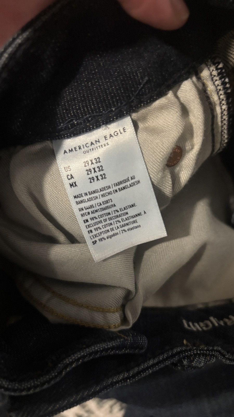 American Eagle Outfitters Y2K American Eagle Denim Men’s 29/32 Straight Slim Size US 29 - 3 Thumbnail