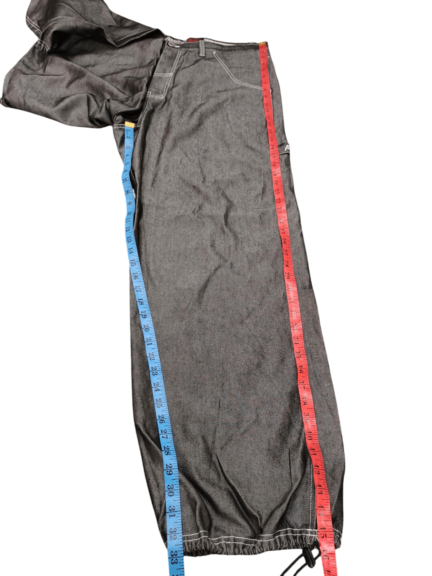 Southpole Baggy Jeans Playerz 69 Carpenter Distress Denim Wide Leg Y2k Size US 40 / EU 56 - 16 Thumbnail