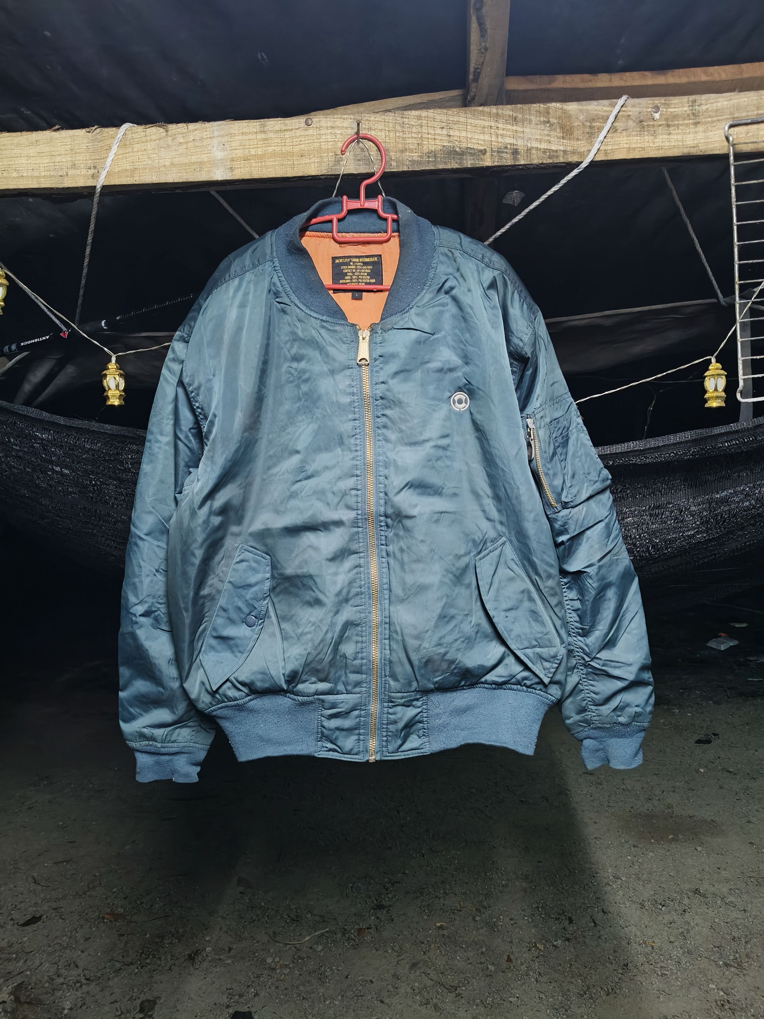 Japanese Brand Bomber Jacket Fly' Sman Size US L / EU 52-54 / 3 - 1 Thumbnail