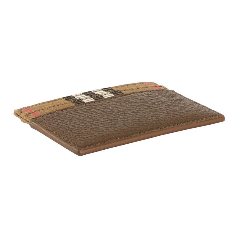 Burberry o1w1db10226 Size: OS / Leather Check Canvas Card Holder Size ONE SIZE - 4 Thumbnail