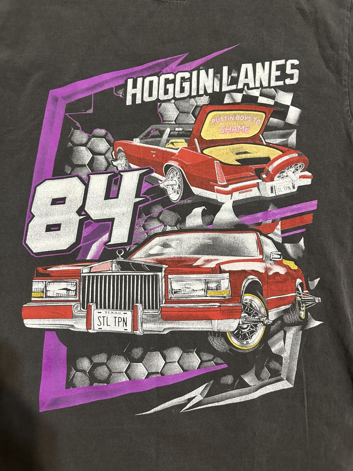 NASCAR Vintage NASCAR hogging lanes shirt 00s size medium Size US M / EU 48-50 / 2 - 2 Thumbnail