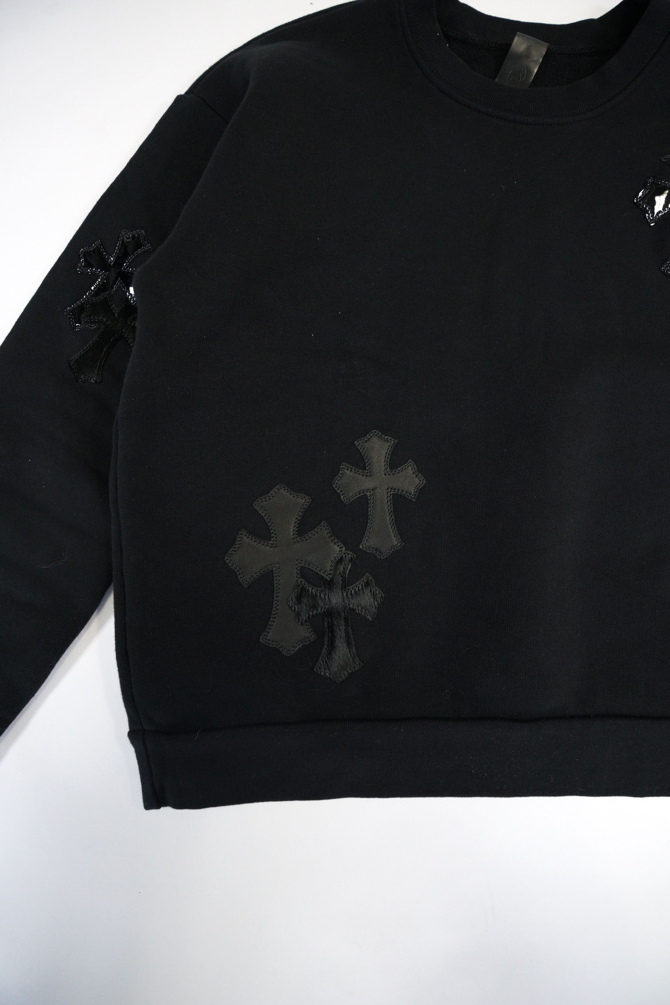 Chrome Hearts Chrome Hearts Ponyhair Multicross Patch Crewneck Sweater Size US XS / EU 42 / 0 - 3 Thumbnail