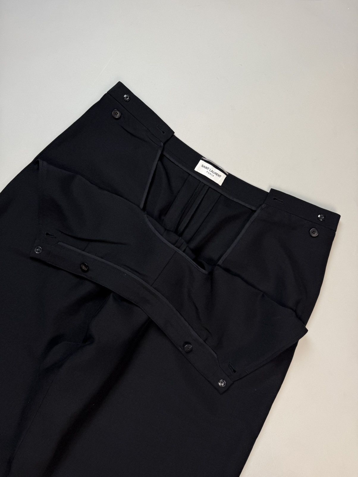 Saint Laurent Paris Saint Laurent Wool Wide Leg Baggy Drop Crotch Trousers Pants Size US 36 / EU 52 - 11 Thumbnail