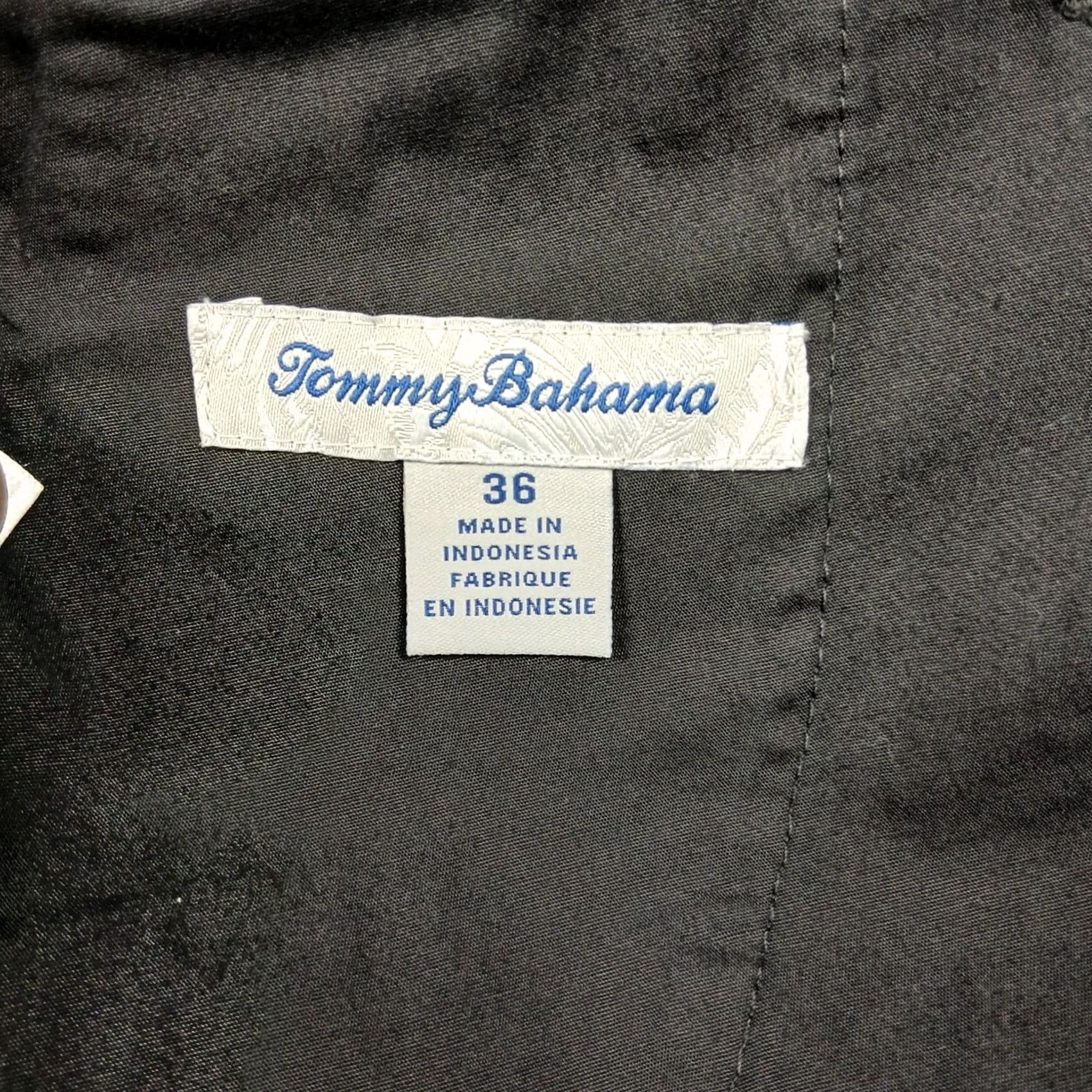 Tommy Bahama Tommy Bahama Shorts Mens 36 Chino Flat Front Black Cotton Blend Casual Vintage: No Size US 36 / EU 52 - 5 Thumbnail