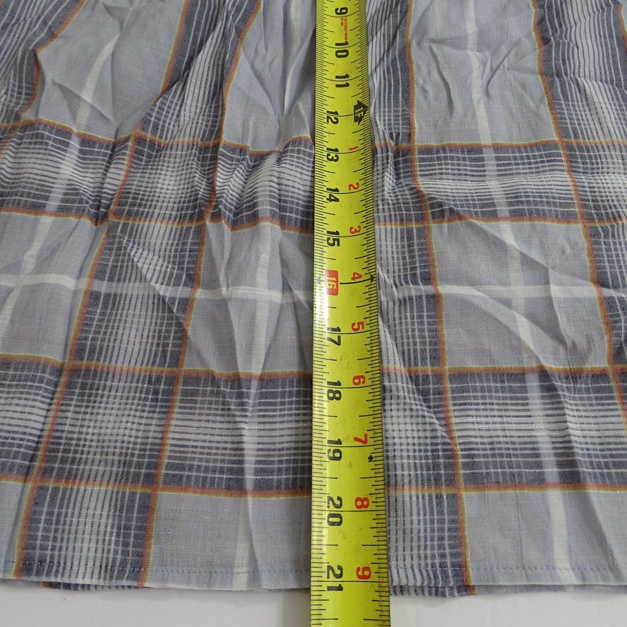 Lauren Conrad LC Lauren Conrad Long Sleeve Gray Plaid Babydoll Top Size XS Size XS / US 0-2 / IT 36-38 - 11 Thumbnail