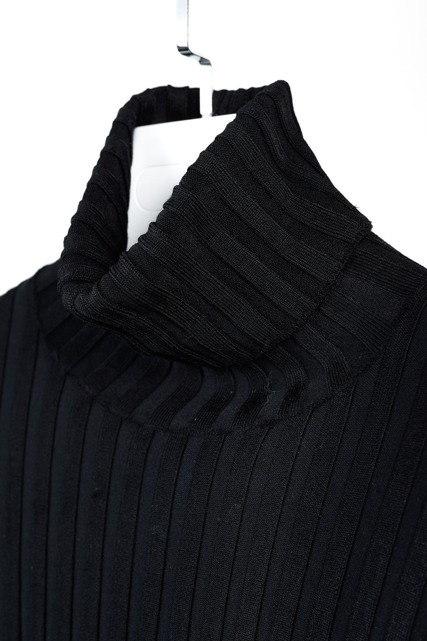 Veronica Beard Veronica Beard Nellie Black Ribbed Turtleneck Sweater Size S / US 4 / IT 40 - 5 Thumbnail
