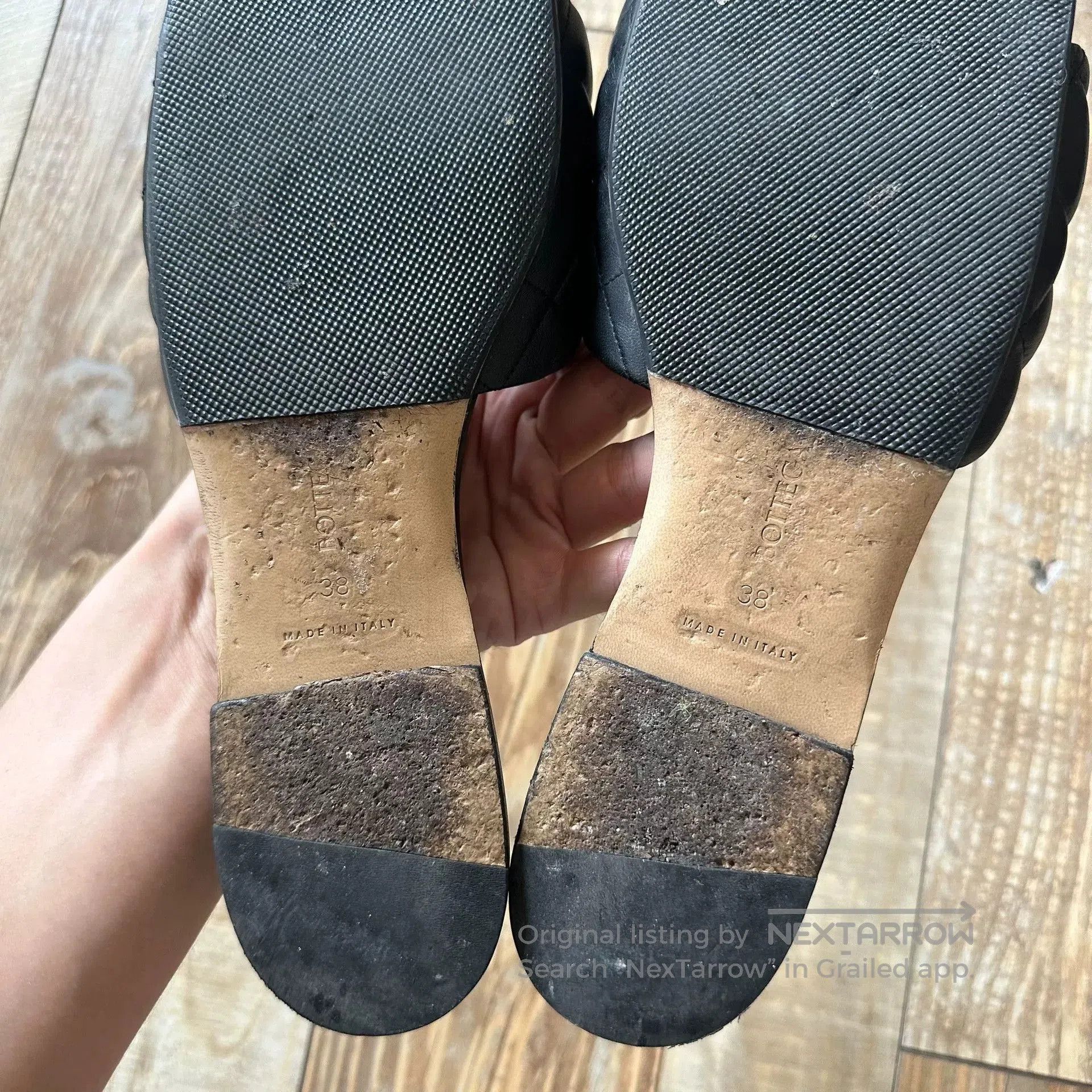 Bottega Veneta Bottega Veneta Quilted Leather Slippers. Size US 7 / IT 37 - 6 Thumbnail