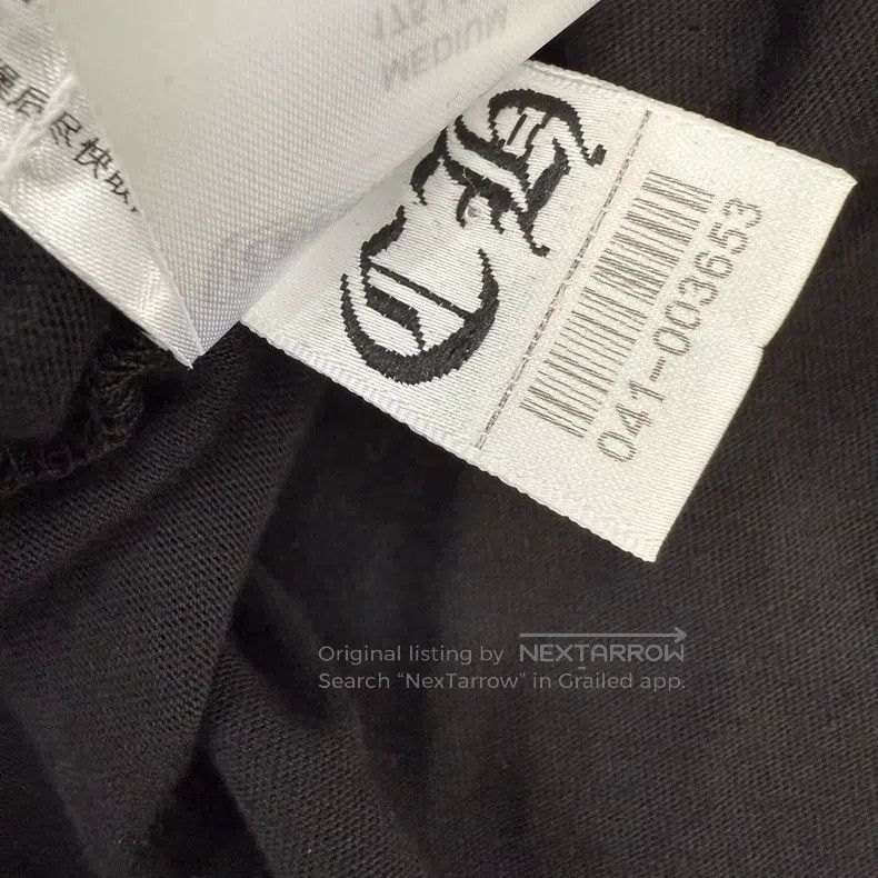 Chrome Hearts CHROME HEARTS Size M Black and blue neckline logo long slee Size US M / EU 48-50 / 2 - 4 Thumbnail