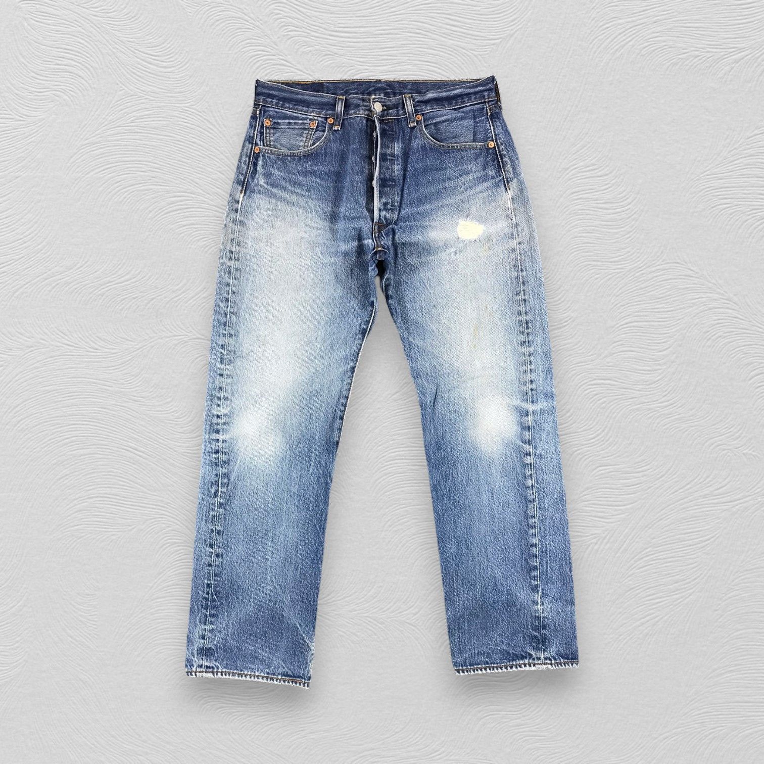 Vintage Levis 501 Jeans Stone Wash Distressed Denim KJ388