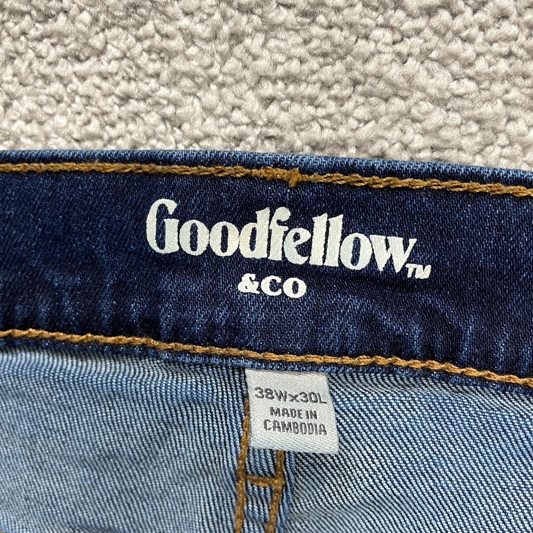 Vintage VINTAGE Godfellow Mens Jeans 38x29 Denim Slim Straight Leg Dark Wash Cotton Spandex Size US 38 / EU 54 - 7 Thumbnail