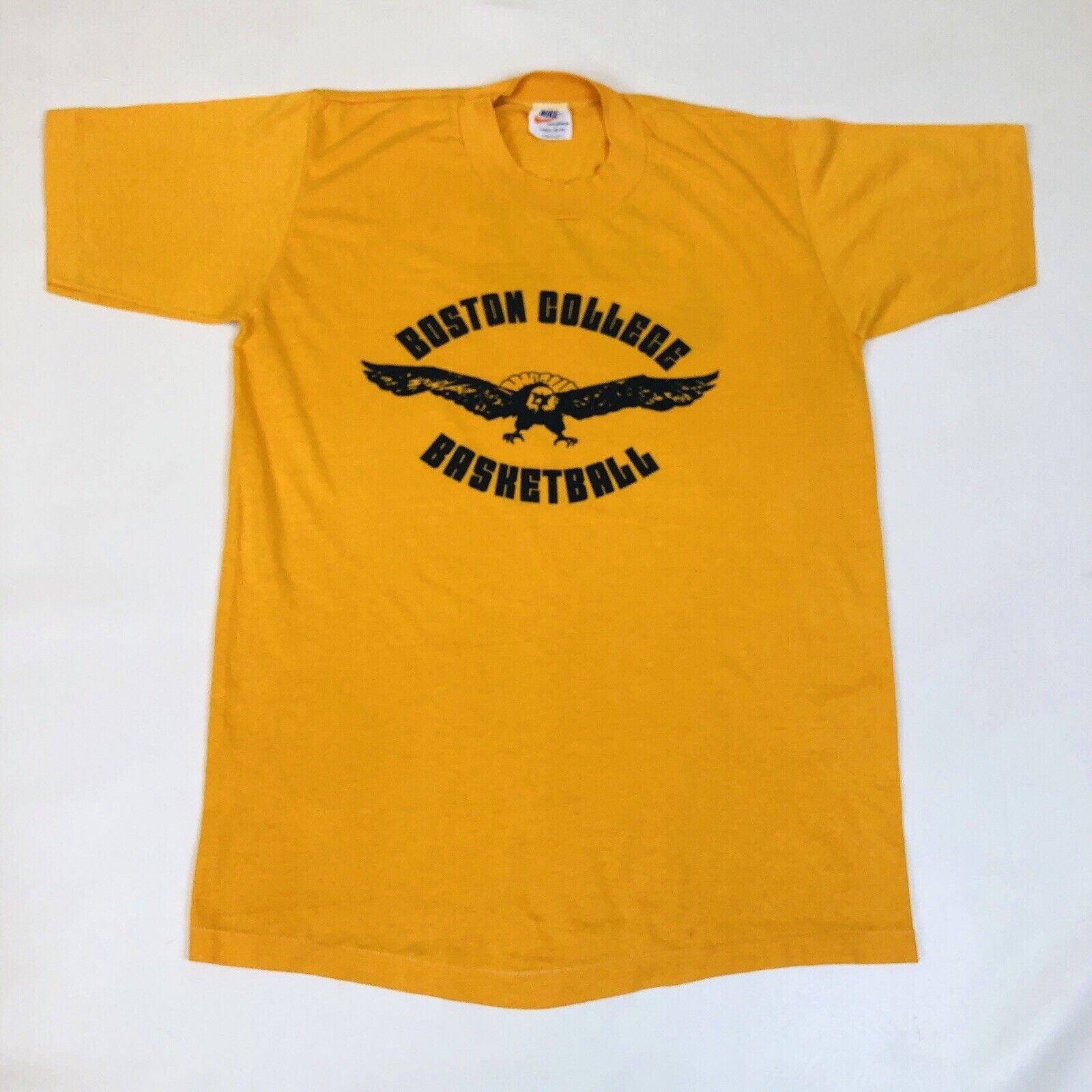 Vintage Nike 70s Orange Tag Boston College Basketball Shirt