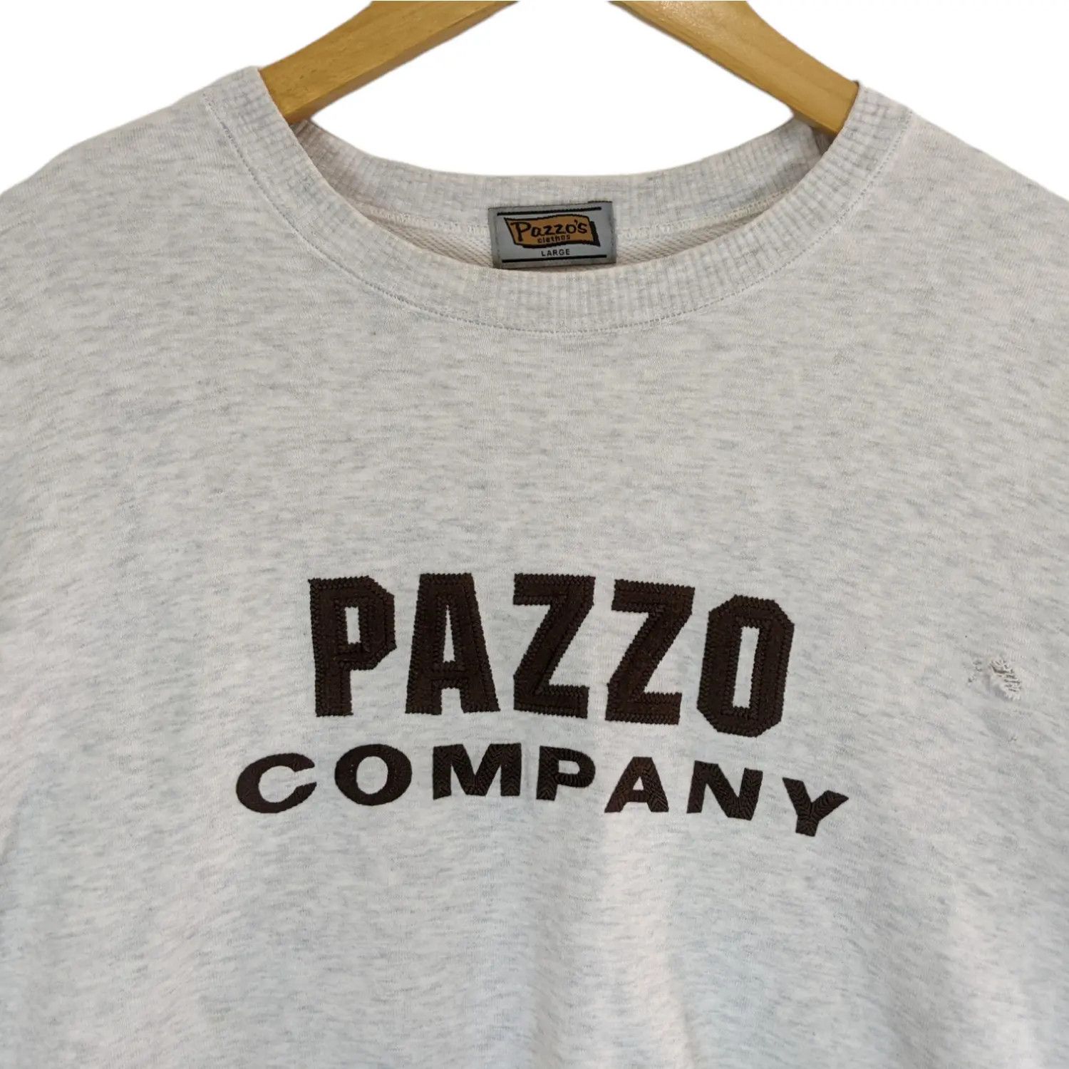 Japanese Brand PAZZO Big Spell Out Jumper Sweatshirt Size US L / EU 52-54 / 3 - 4 Thumbnail