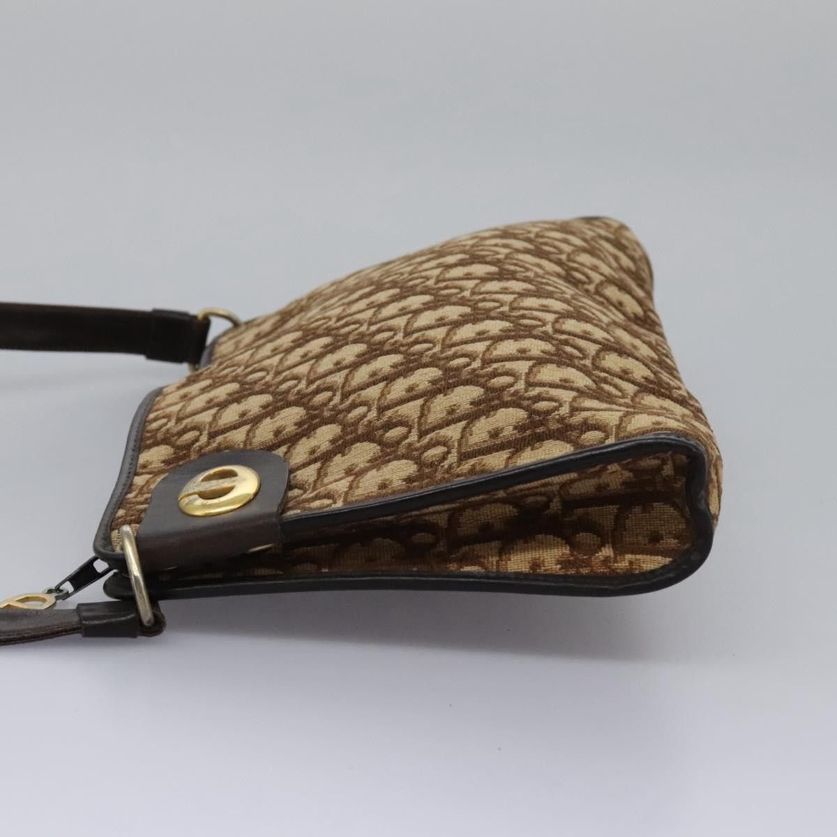Dior DIOR Trotter Canvas Shoulder Bag Brown Size ONE SIZE - 3 Thumbnail