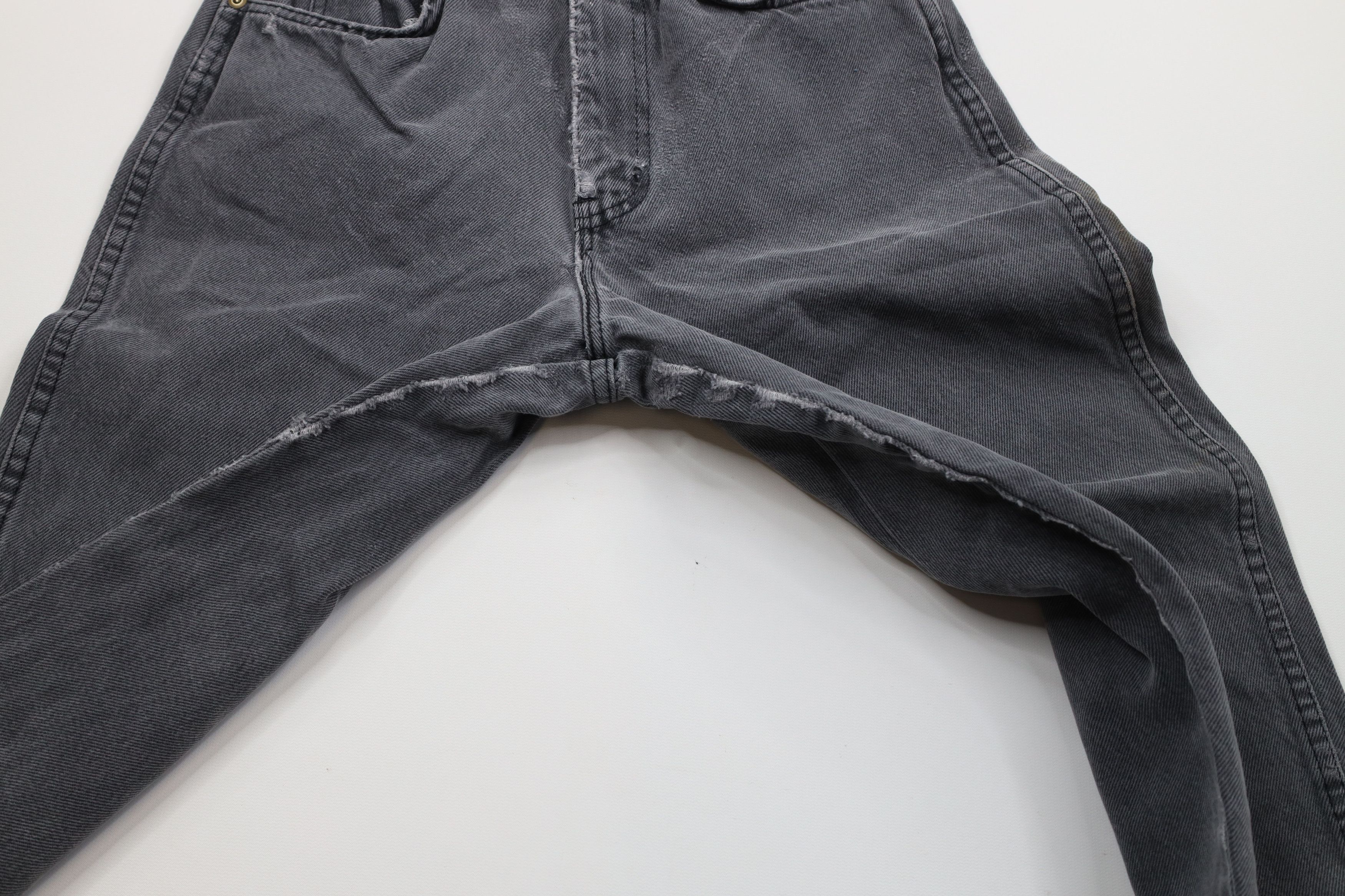 Vintage Vintage 90s Streetwear Tapered Leg Denim Jeans Black USA Size 27" / US 4 / IT 40 - 5 Thumbnail