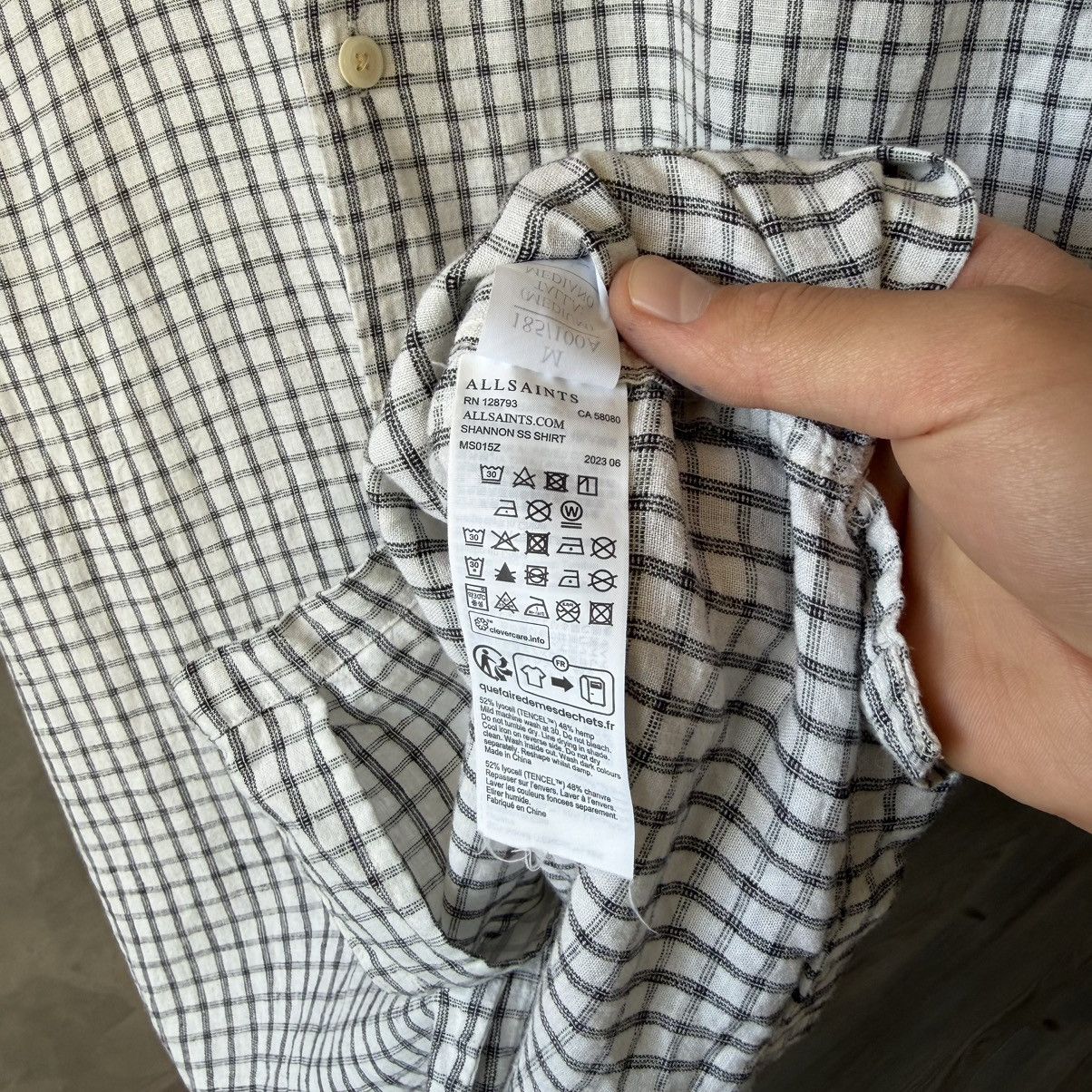 Allsaints Allsaints Relaxed “Shannon” SS Organic Shirt Size US M / EU 48-50 / 2 - 8 Thumbnail