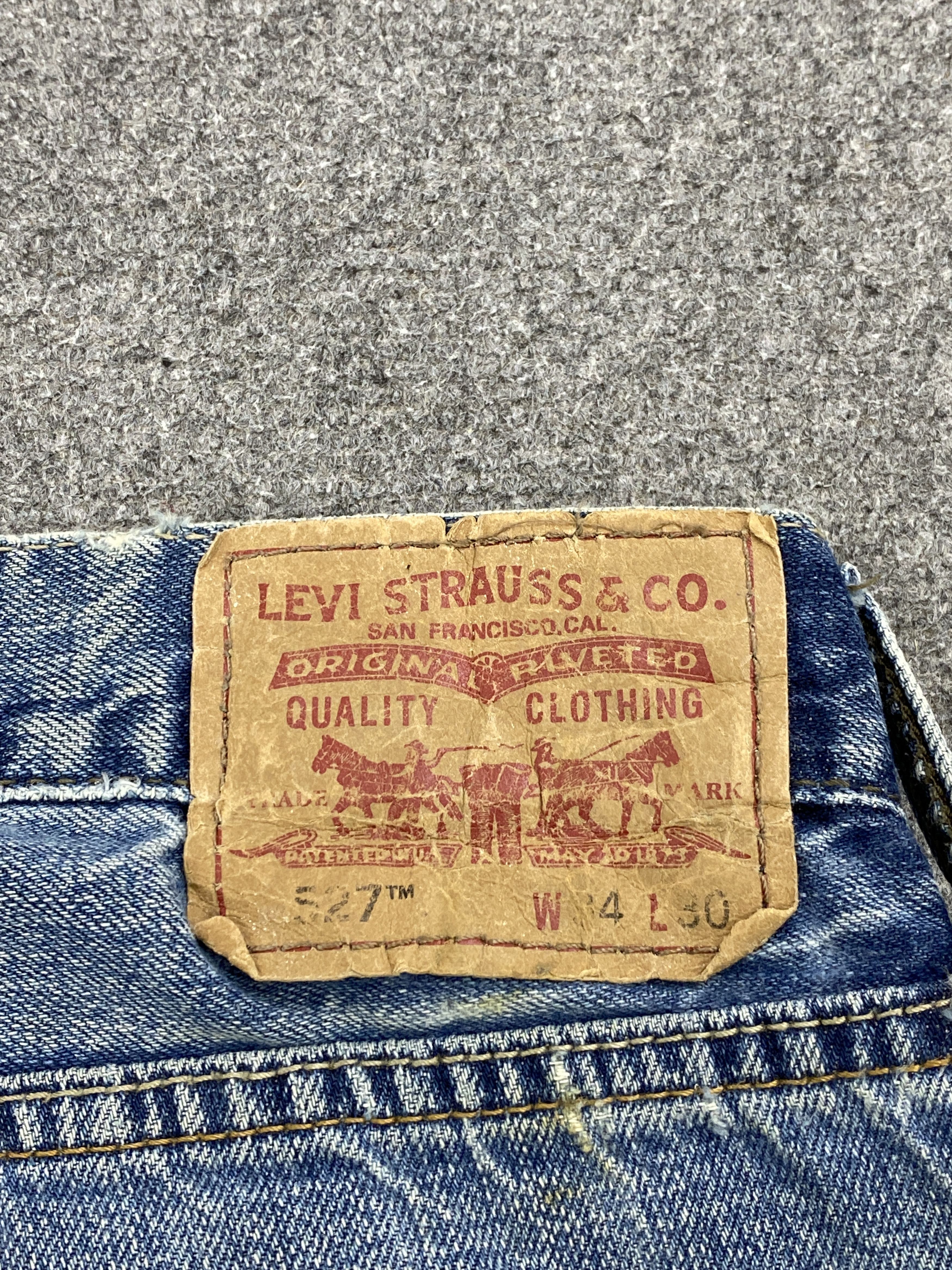 Vintage Levi's 527 Faded Blue Bootcut Jeans
