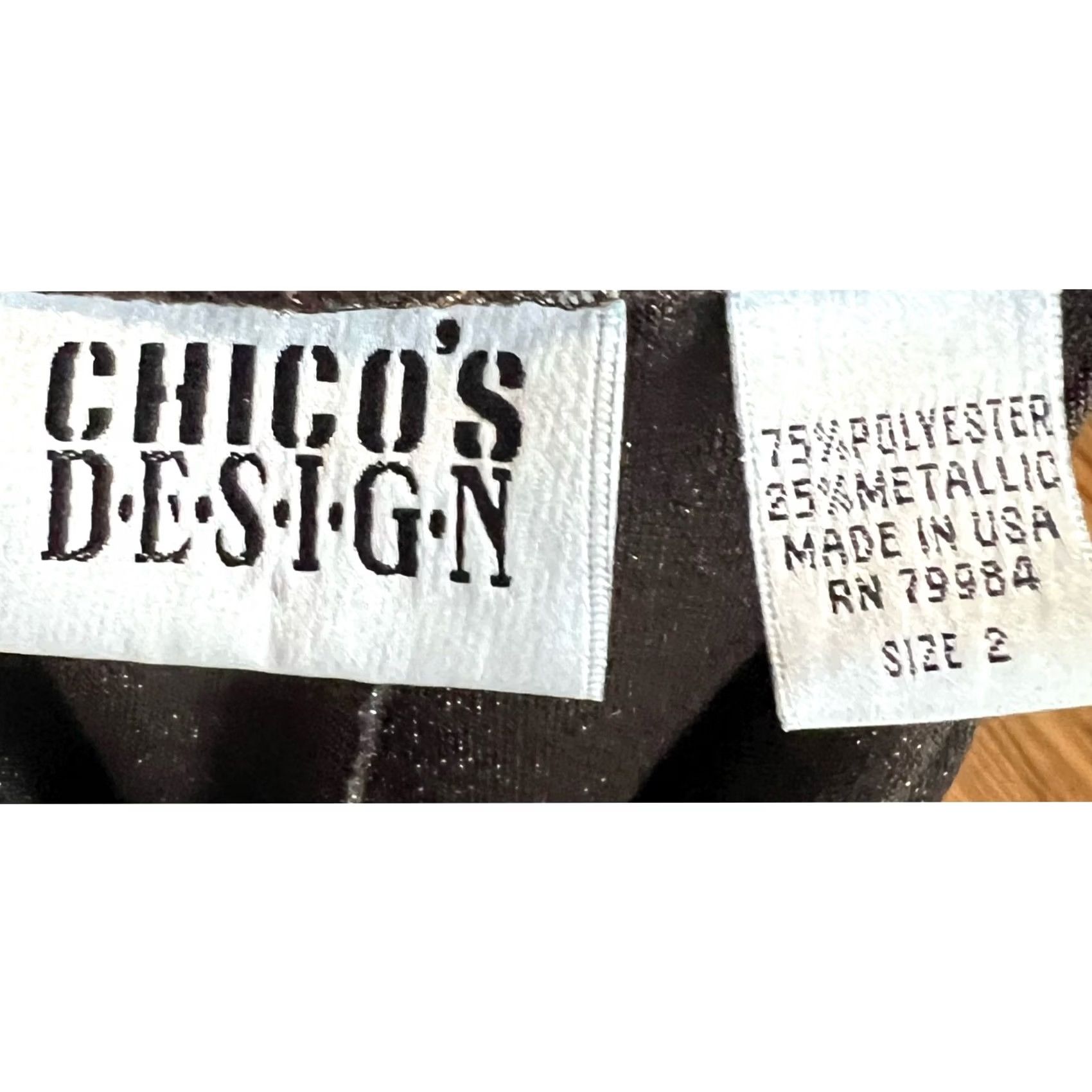 Vintage Chico’s Design Brown Metallic Capris Cropped Knit Pants Pull On Sz 2 (L) Womens Capris Knit Pants Brown Metallic USA 2000s? Size 36" / US 14 / IT 50 - 4 Thumbnail