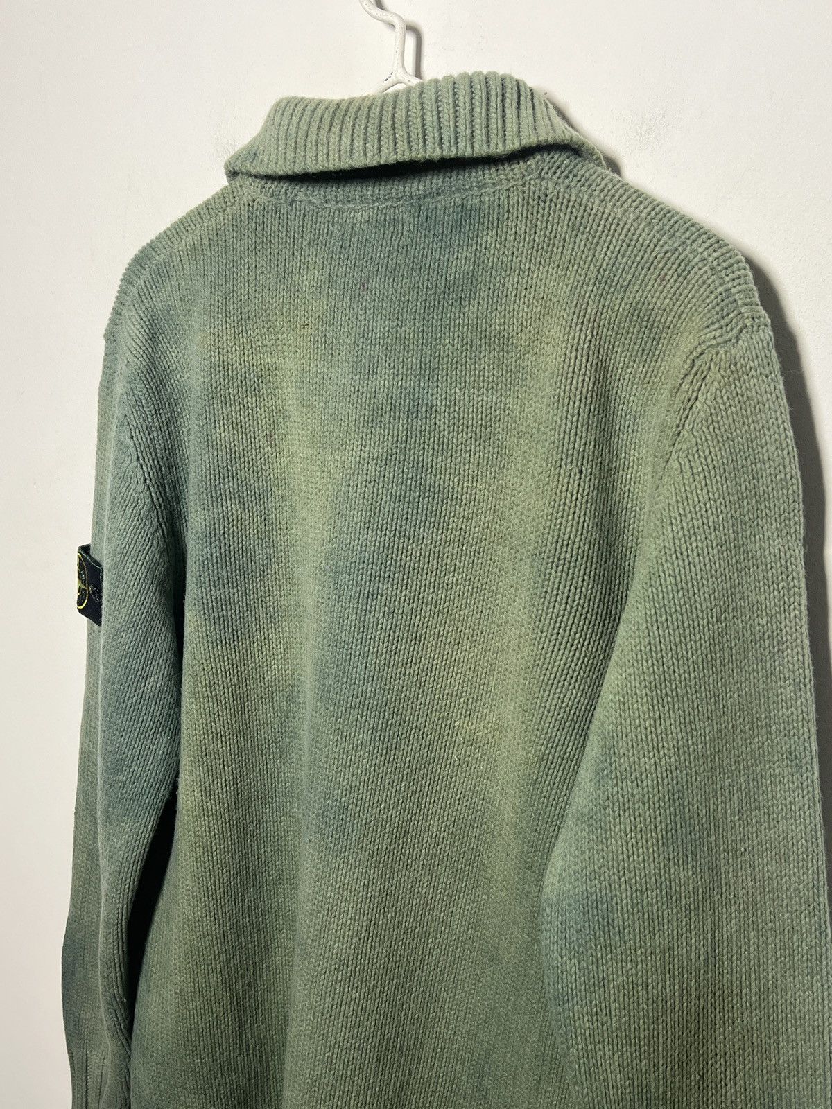 Stone Island Stone Island Chunky Overdyed Sweater – Vintage – Sage Green Size US M / EU 48-50 / 2 - 14 Thumbnail