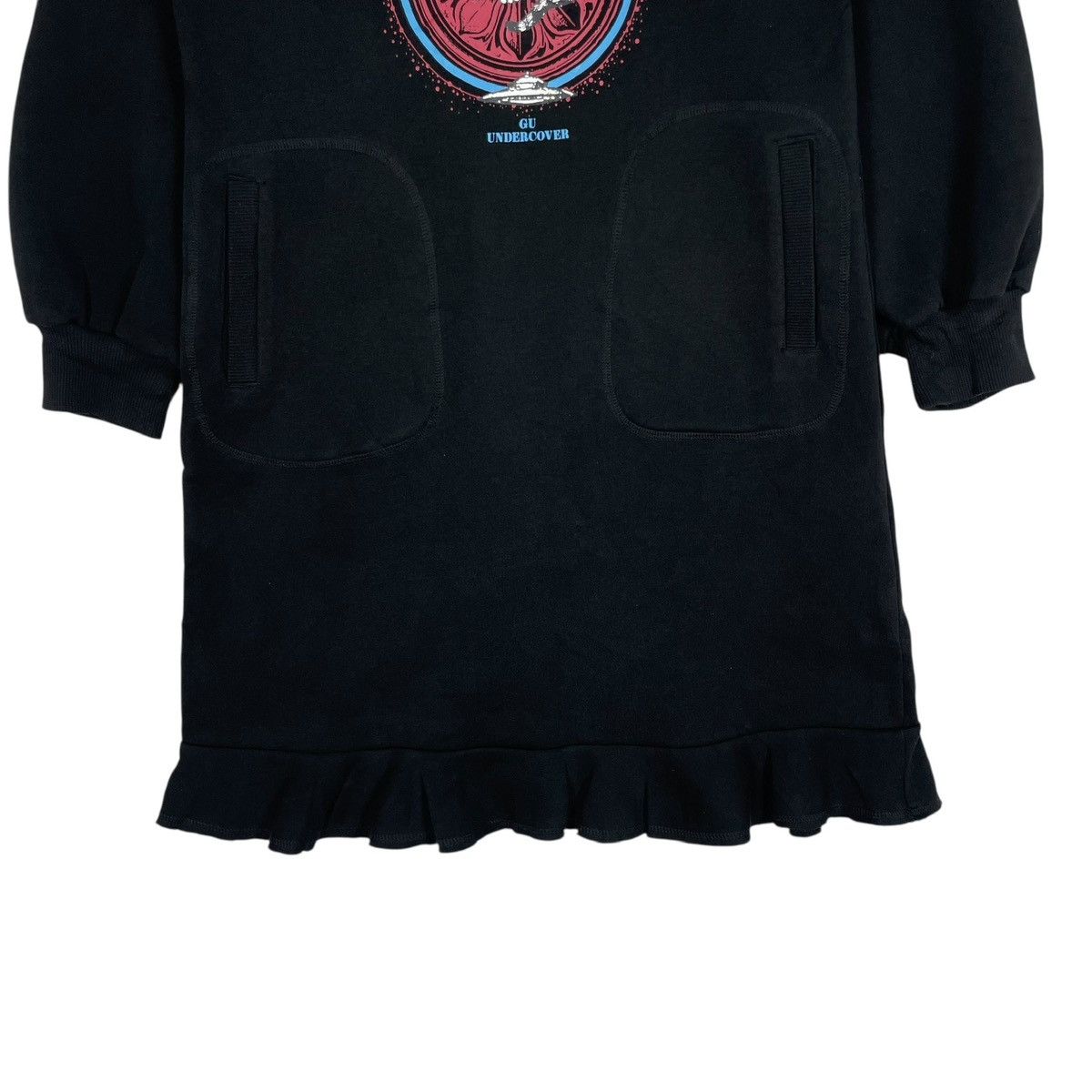 Undercover Vintage Undercover GU Big Logo Sweatshirt Dress - Japanese Size S / US 4 / IT 40 - 6 Thumbnail
