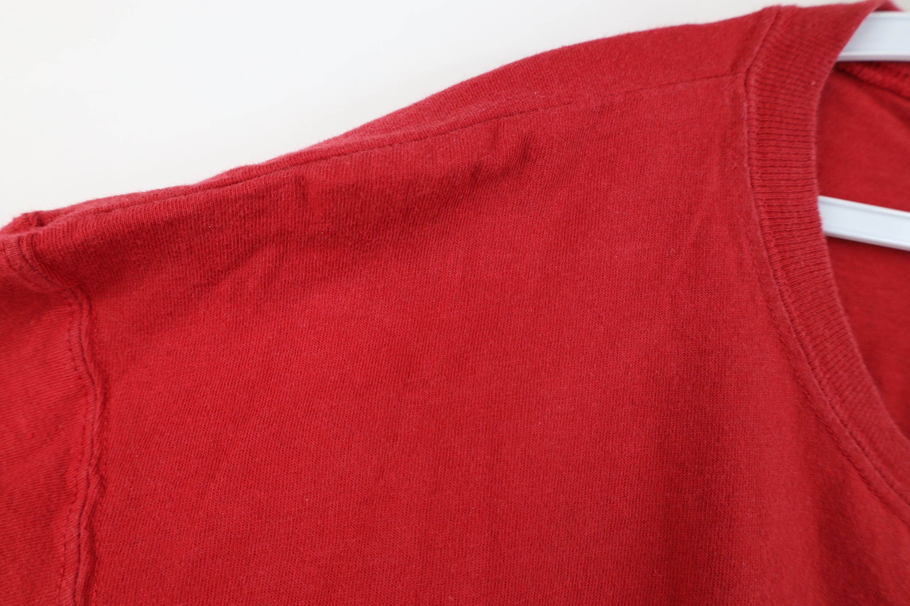 Eddie Bauer Vintage 90s Eddie Bauer Baggy Fit Cotton T-Shirt Red USA Size US XL / EU 56 / 4 - 6 Thumbnail