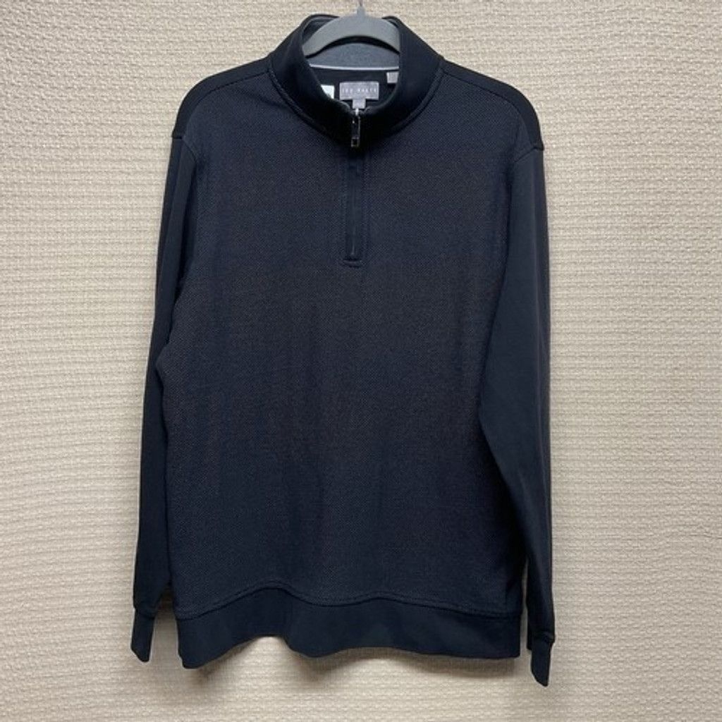 Ted Baker Ted Baker 1/4 Zip MockNeck Sweater Men Size Large Preppy Size US L / EU 52-54 / 3 - 9 Thumbnail
