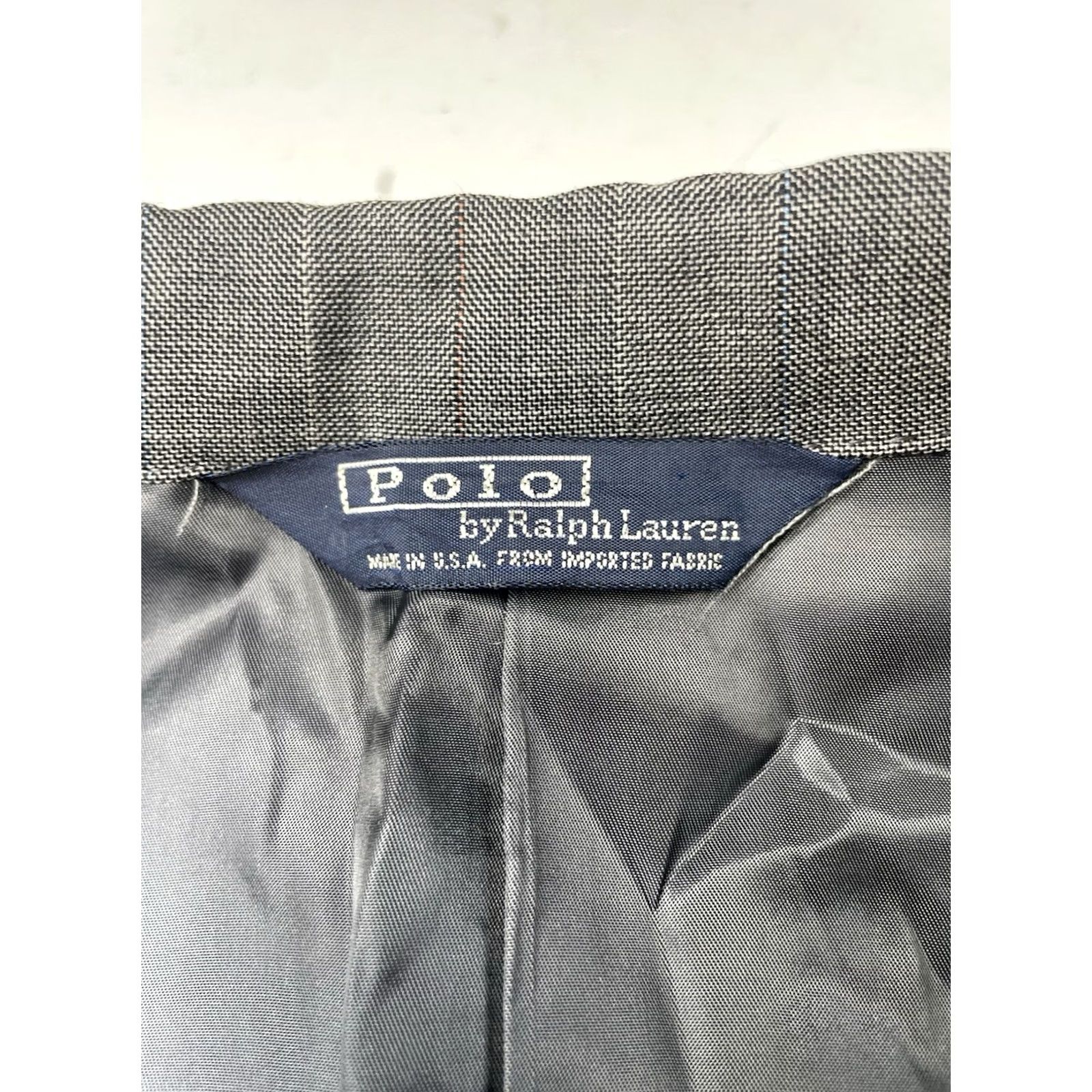 Polo Ralph Lauren VINTAGE Polo Ralph Lauren Men’s Wool Plaid Sport Coat Blazer USA Made 42L Gray 90s Size US XL / EU 56 / 4 - 3 Thumbnail