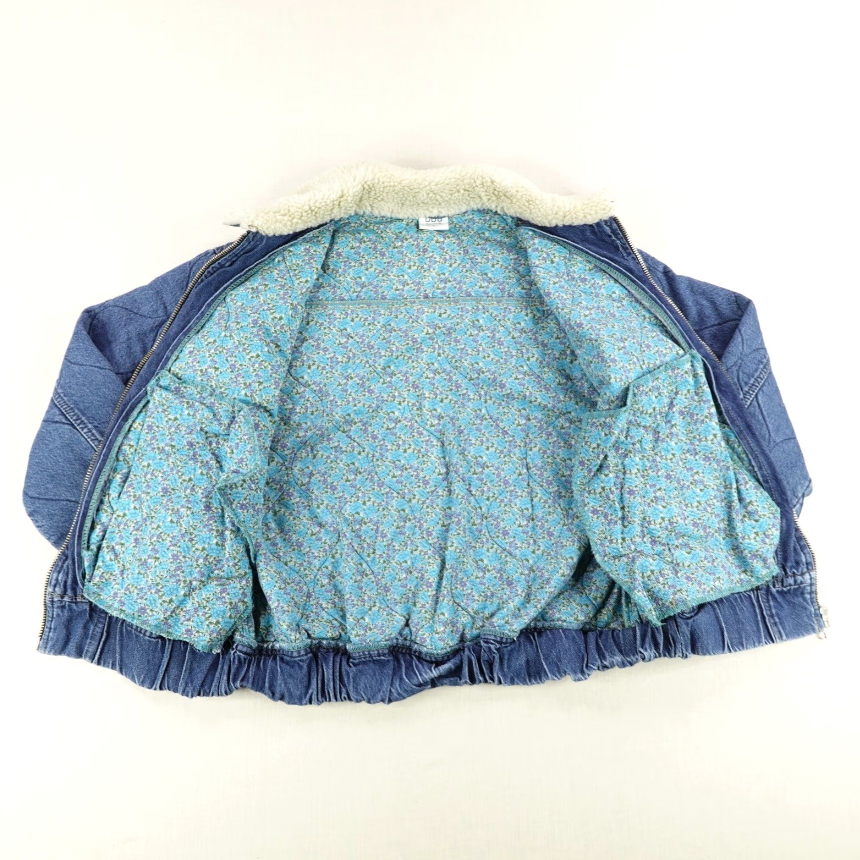 Urban Outfitters VINTAGE BDG Jacket Womens Large Blue Quilted Bomber Coat Urban Outfitters Jacket Size 36" / US 14 / IT 50 - 4 Thumbnail