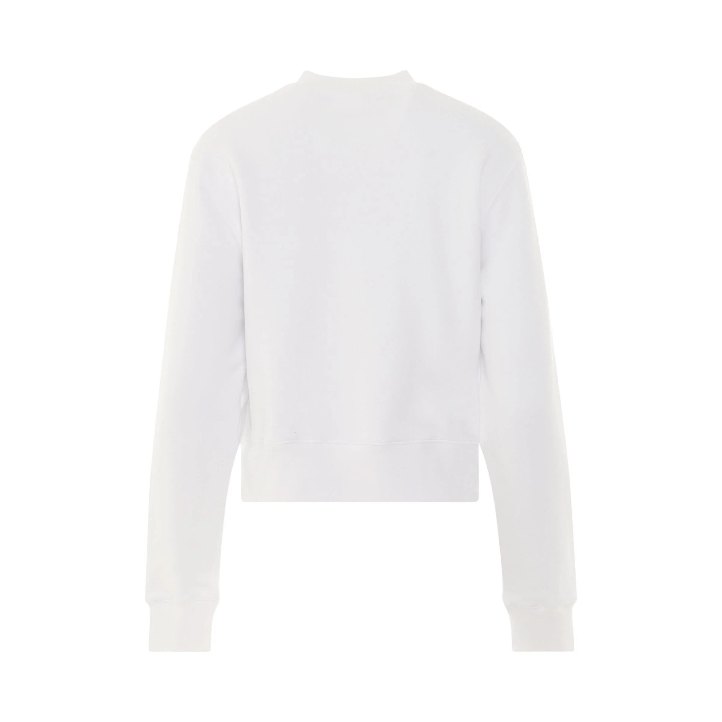 Palm Angels o1mle0425 PA Bear Fitted Crewneck Long Sleeve T-Shirt White Size XS / US 0-2 / IT 36-38 - 4 Thumbnail