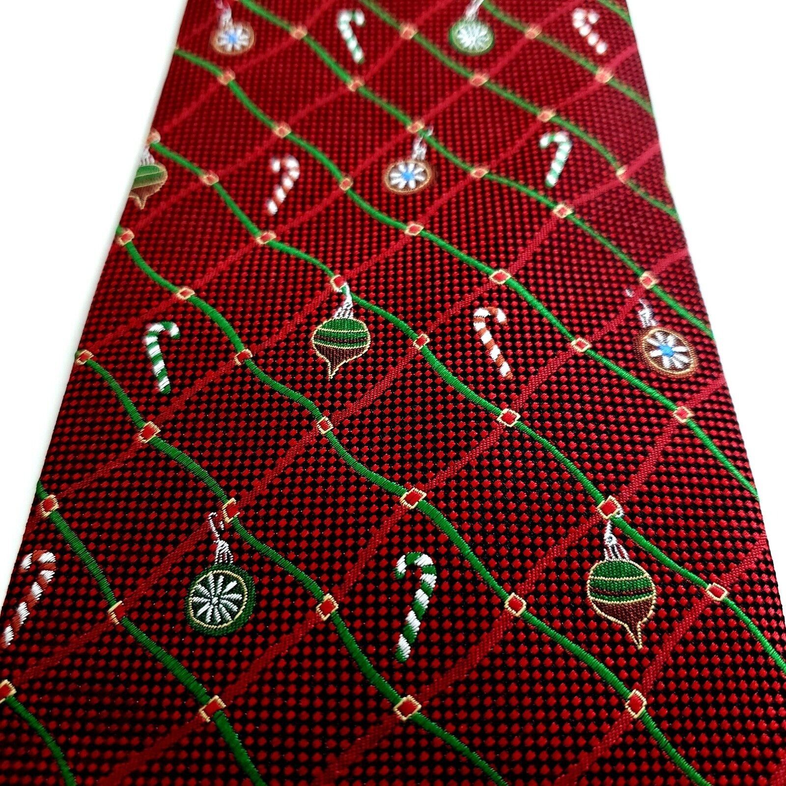 Vintage Hallmark Holiday Traditions Christmas Woven Plaid Red Green Size ONE SIZE - 2 Thumbnail