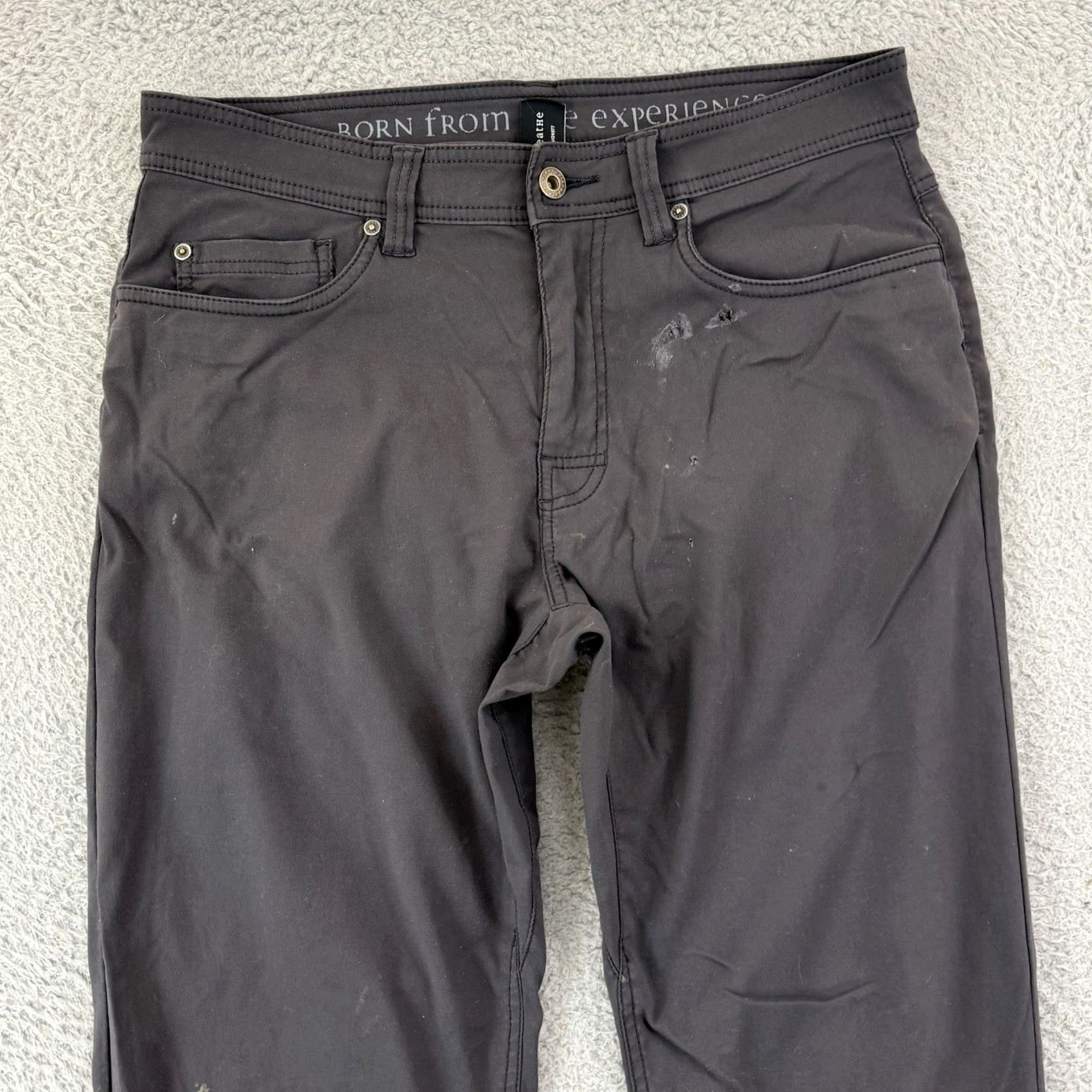 Prana Prana Mens Pants 32x32 Zion Slim Fit Nylon Chino Hiking Outdoor Straight 5-Pocket Gray Cap Rise Mid 32 in Regular Stretch Relaxed Jacket? Size US 32 / EU 48 - 3 Thumbnail