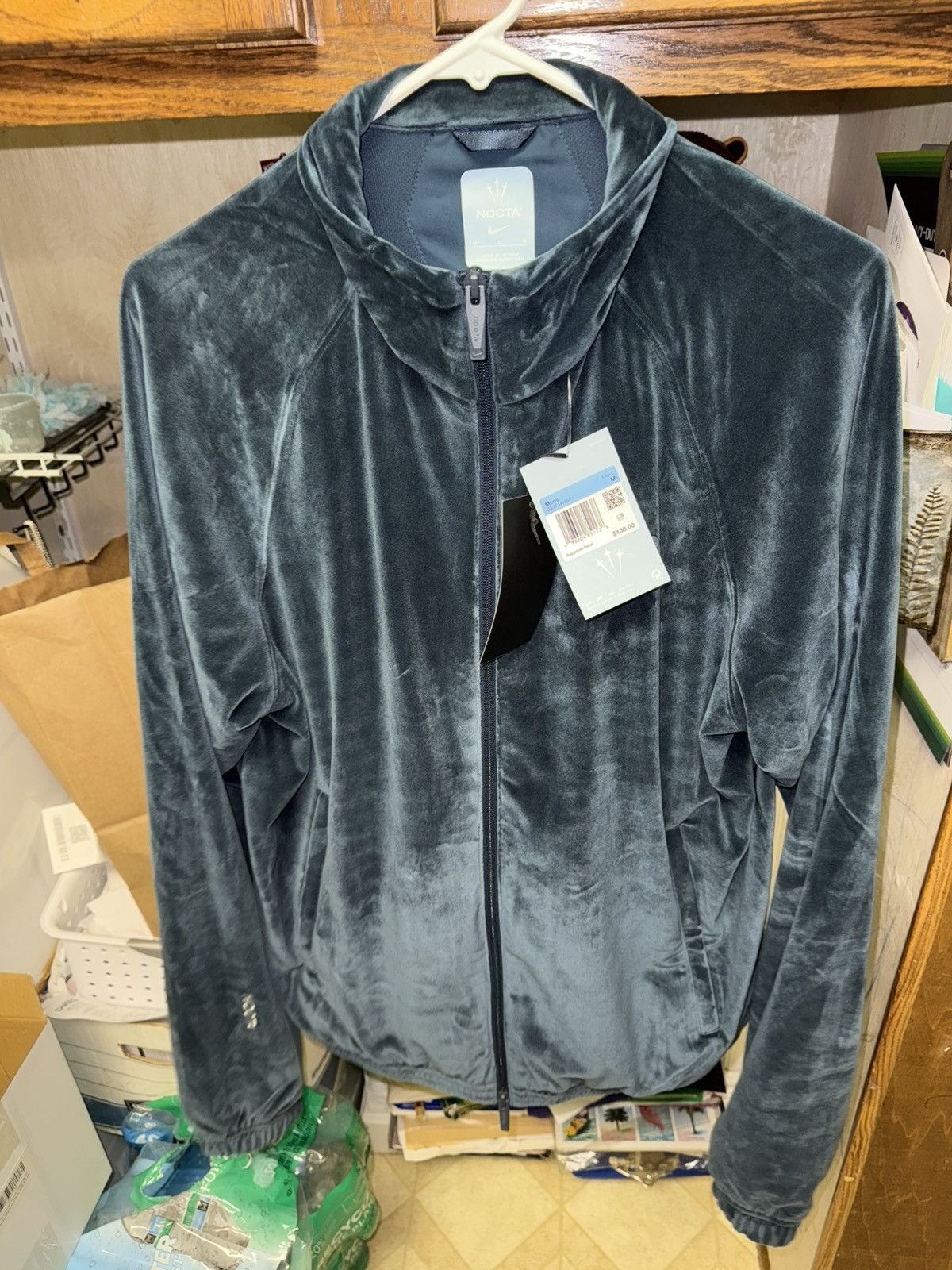 Nike x NOCTA Swarovski Velour Zip Jacket DV3734-454 Size M