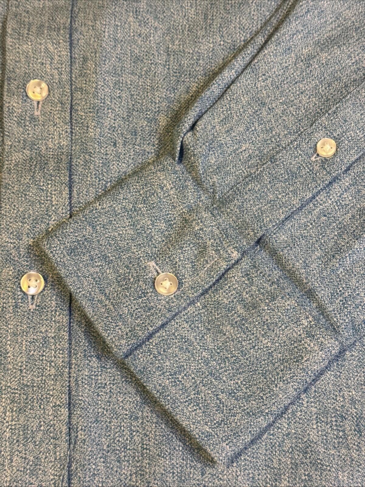 Other Royal Knight Men’s Large Blue Button Down Shirt (651) Size US L / EU 52-54 / 3 - 6 Thumbnail