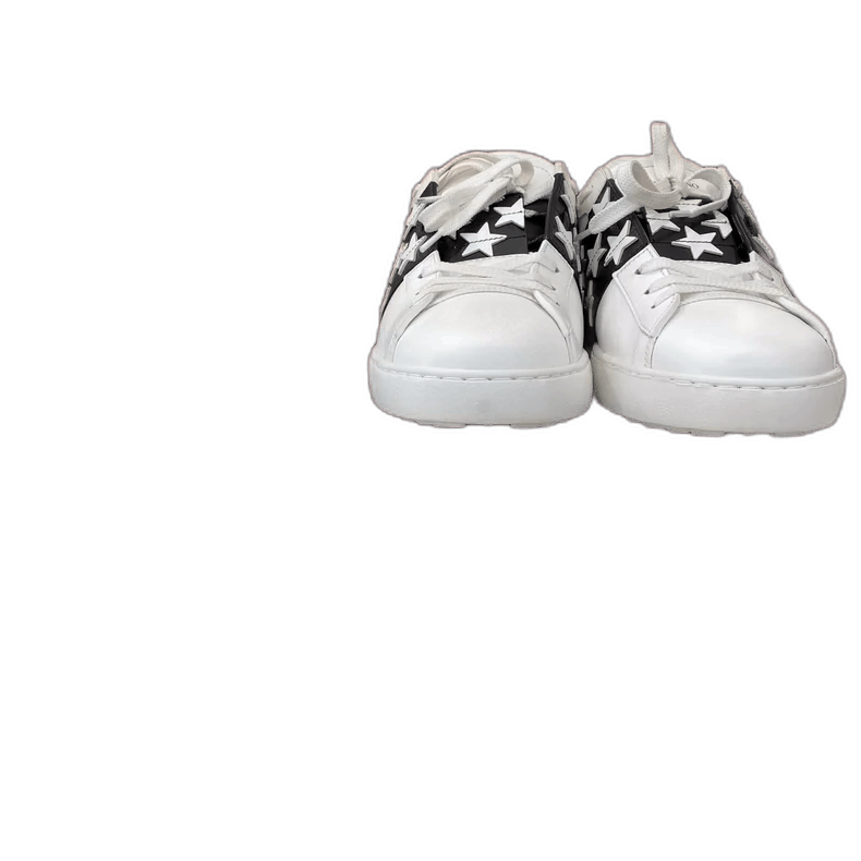 Valentino Valentino Black White Star Studded Casual Sneakers Size US 10 / EU 43 - 1 Thumbnail