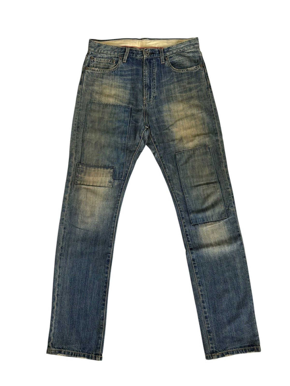 Global Work Vintage Japan Global Work Patchwork Fade Jeans Pants Denim Size US 30 / EU 46 - 1 Thumbnail