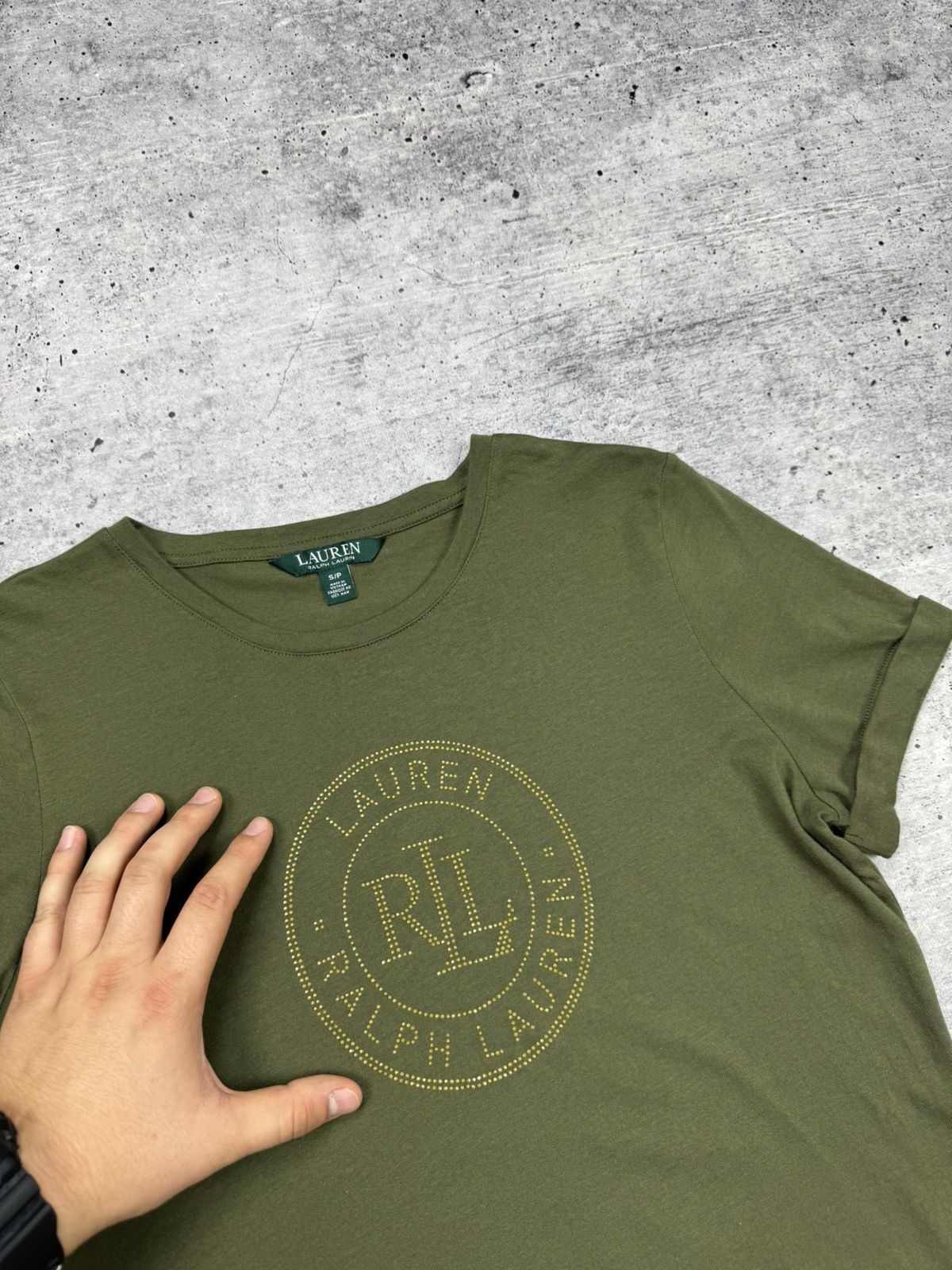 Polo Ralph Lauren × Vintage Vintage Lauren Ralph Lauren Women Big Logo Casual T-Shirt Size S / US 4 / IT 40 - 7 Thumbnail