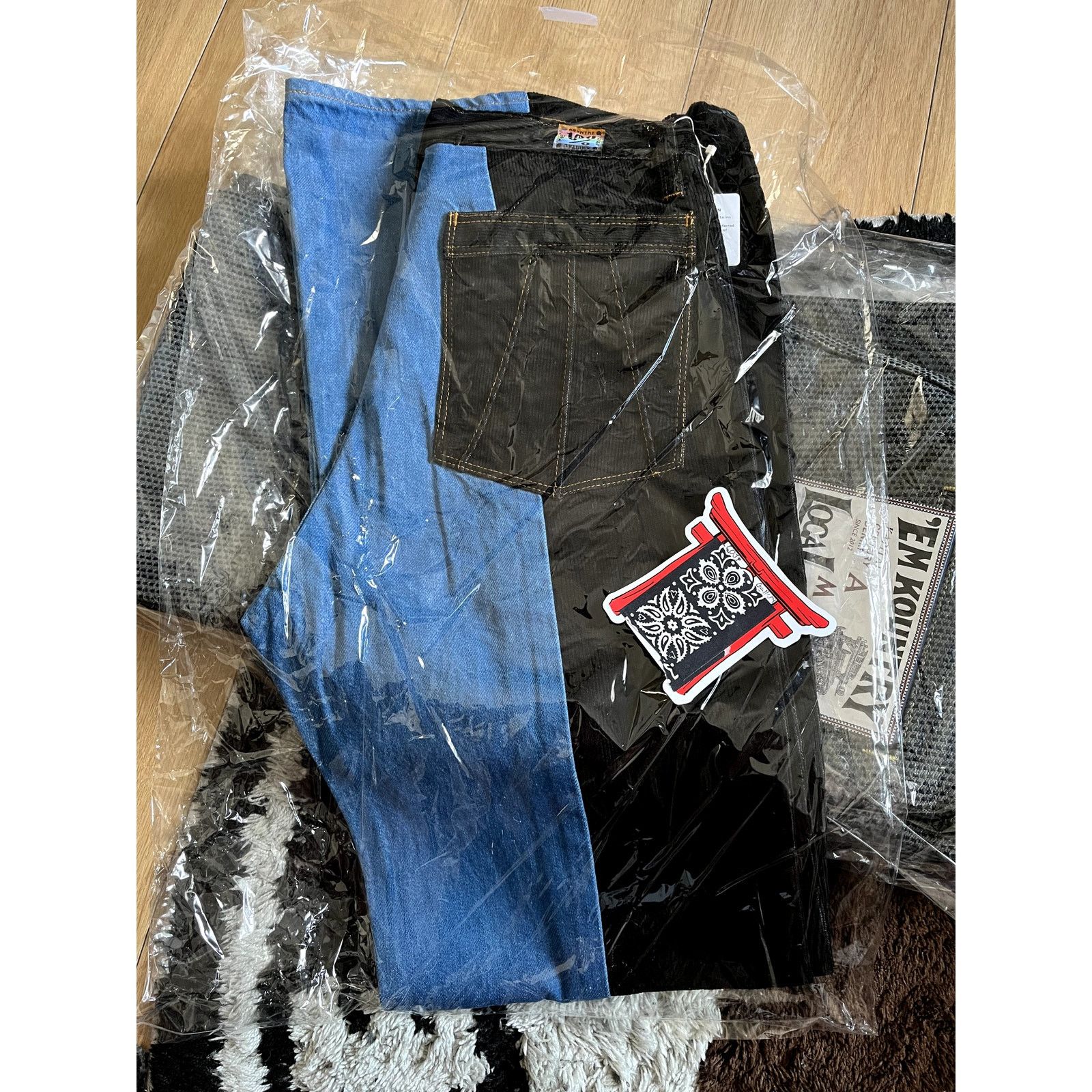 Kapital Kapital Corduroy x Denim 2 Tone Gypsy Flare Pants Size US 32 / EU 48 - 2 Thumbnail
