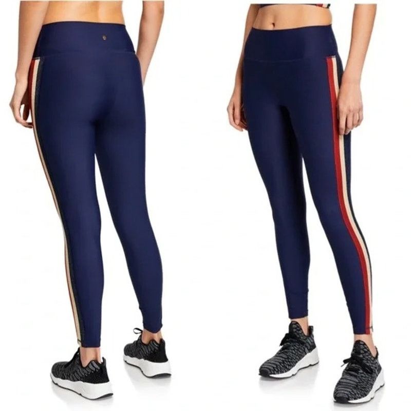 Spiritual Gangster Spiritual Gangster Glitter Striped Leggings Blue Womens XS Size 25" / US 0 / IT 36 - 7 Thumbnail